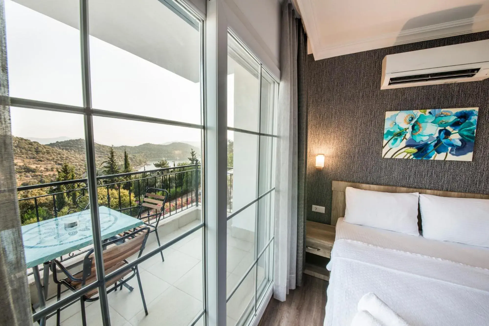 Natural landscape, Bed in dekatria rooms&aparts Natural landscape, Bed in dekatria rooms&aparts