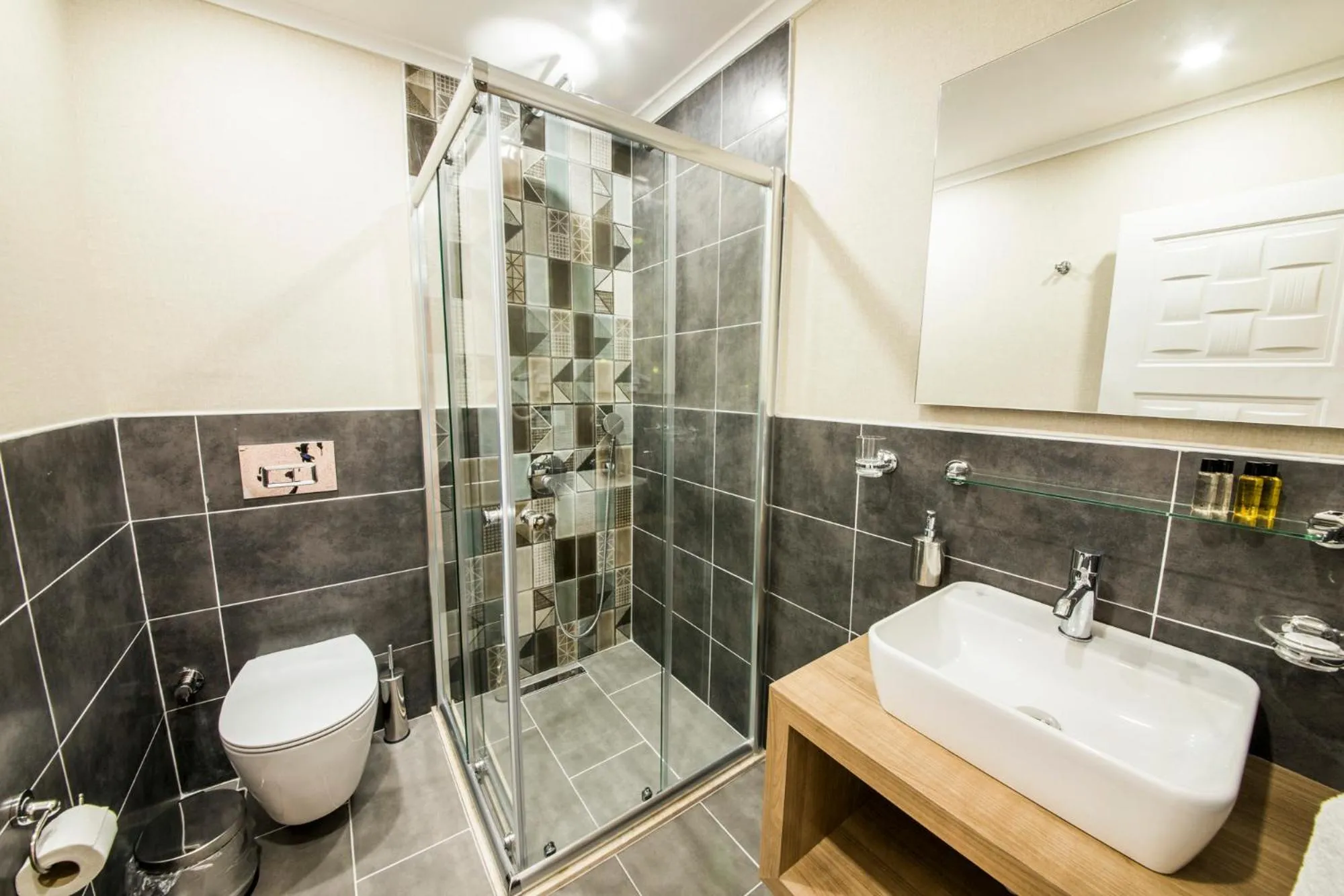 Bathroom in dekatria rooms&aparts