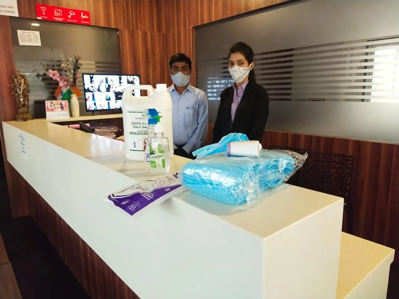 Lobby or reception in Super Hotel O Gokul Grand Near SR Nagar Police Station