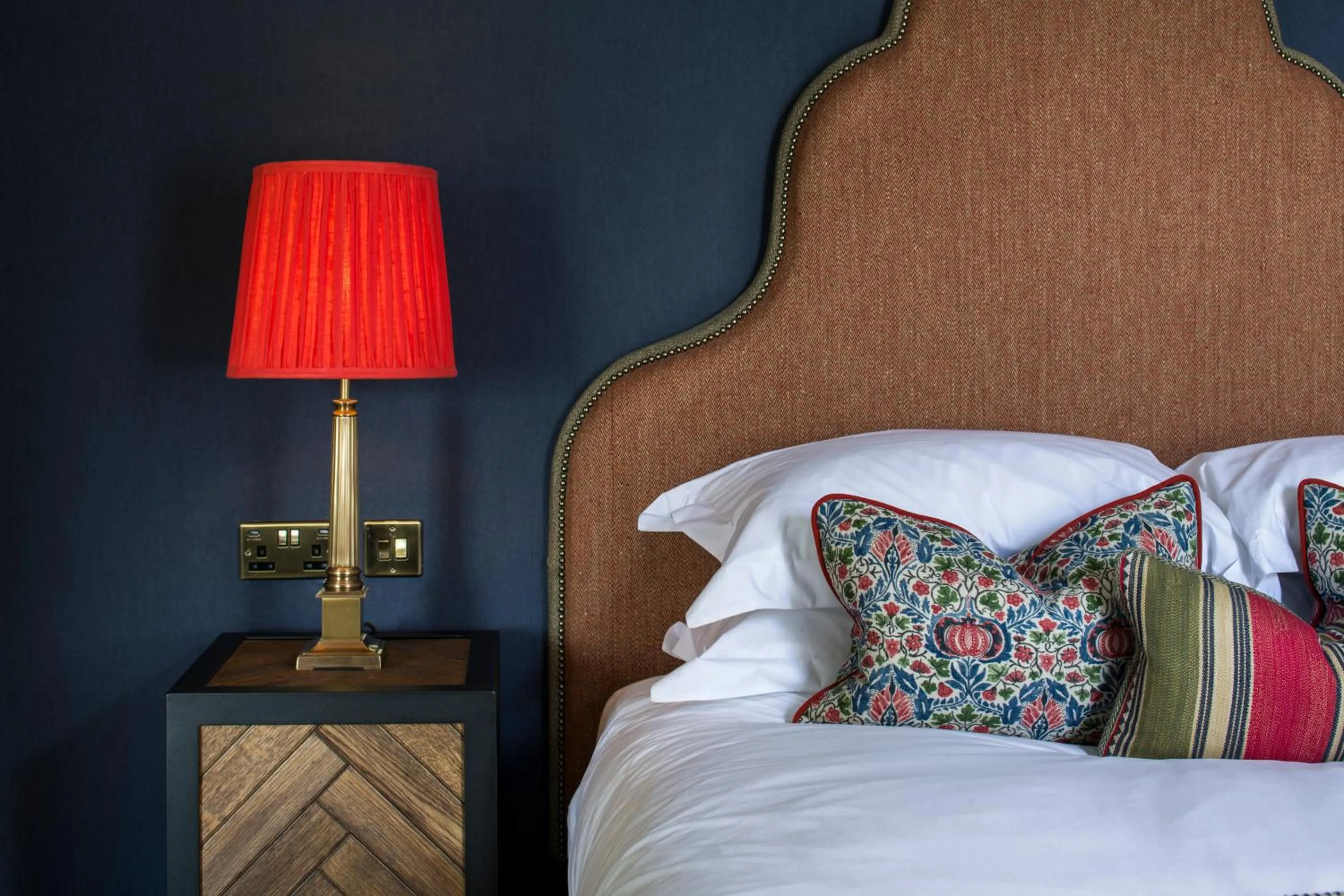 Bed in Beadnell Towers Hotel