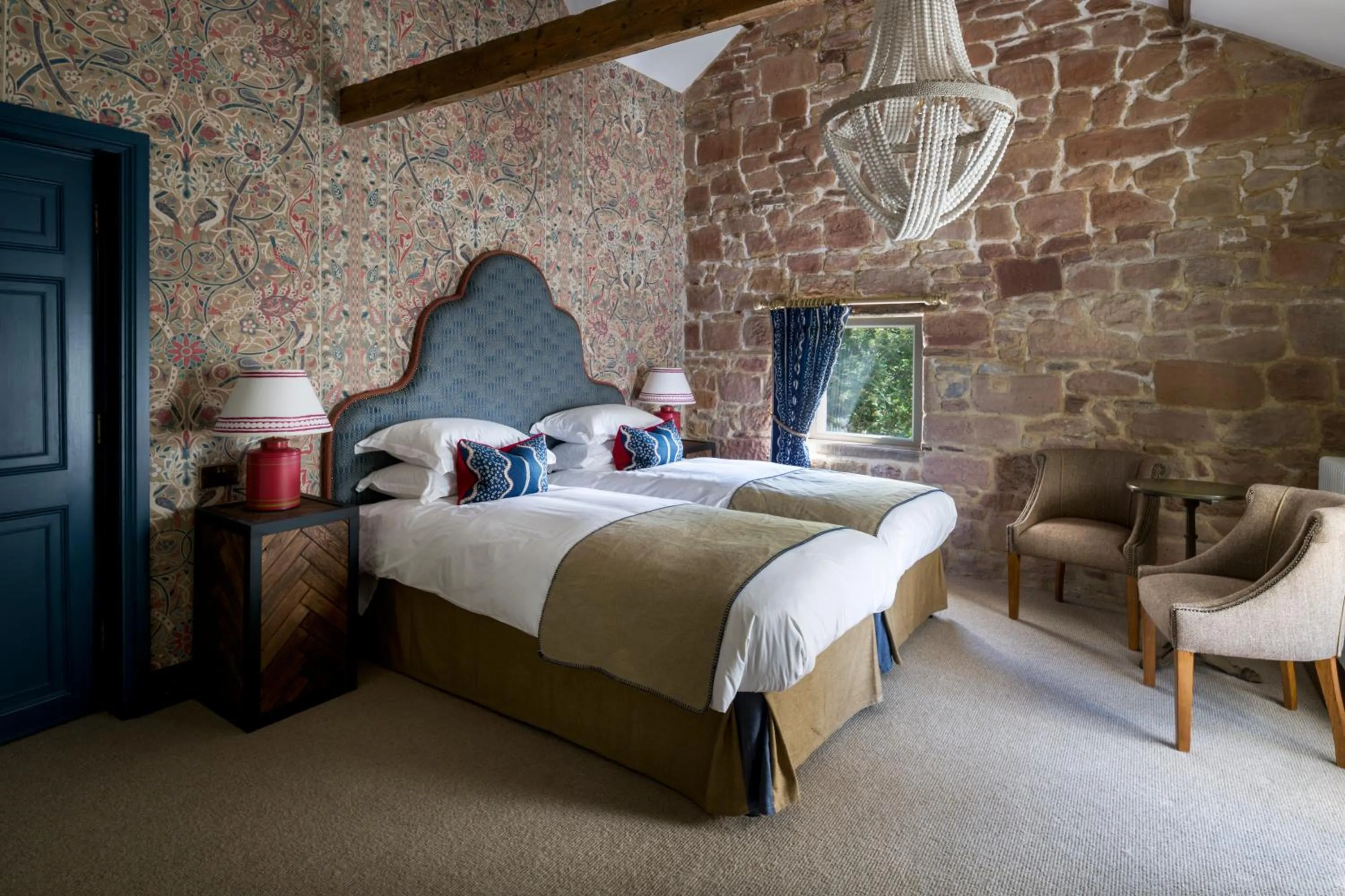 Bedroom, Bed in Beadnell Towers Hotel