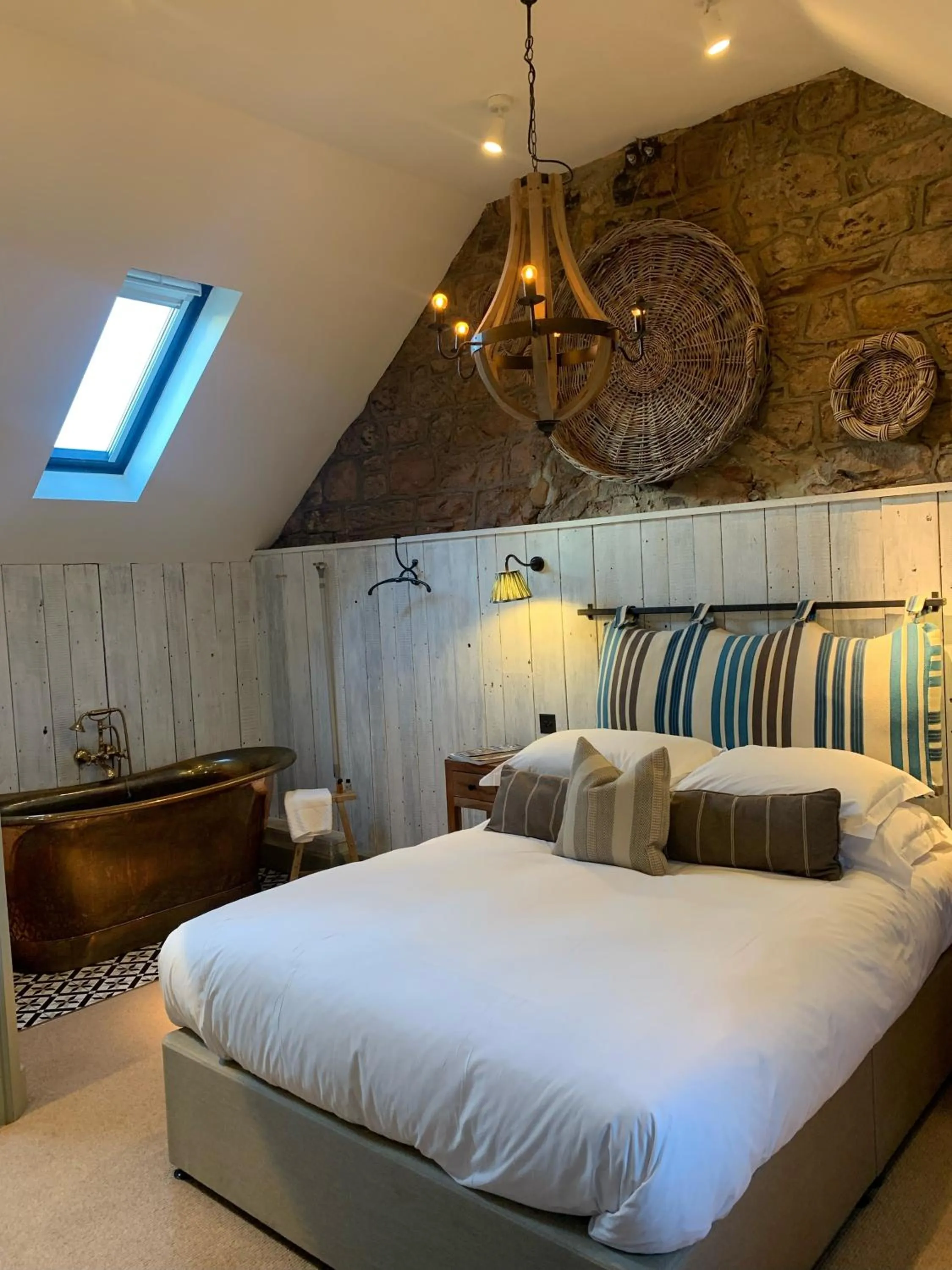 Bedroom, Bed in Beadnell Towers Hotel