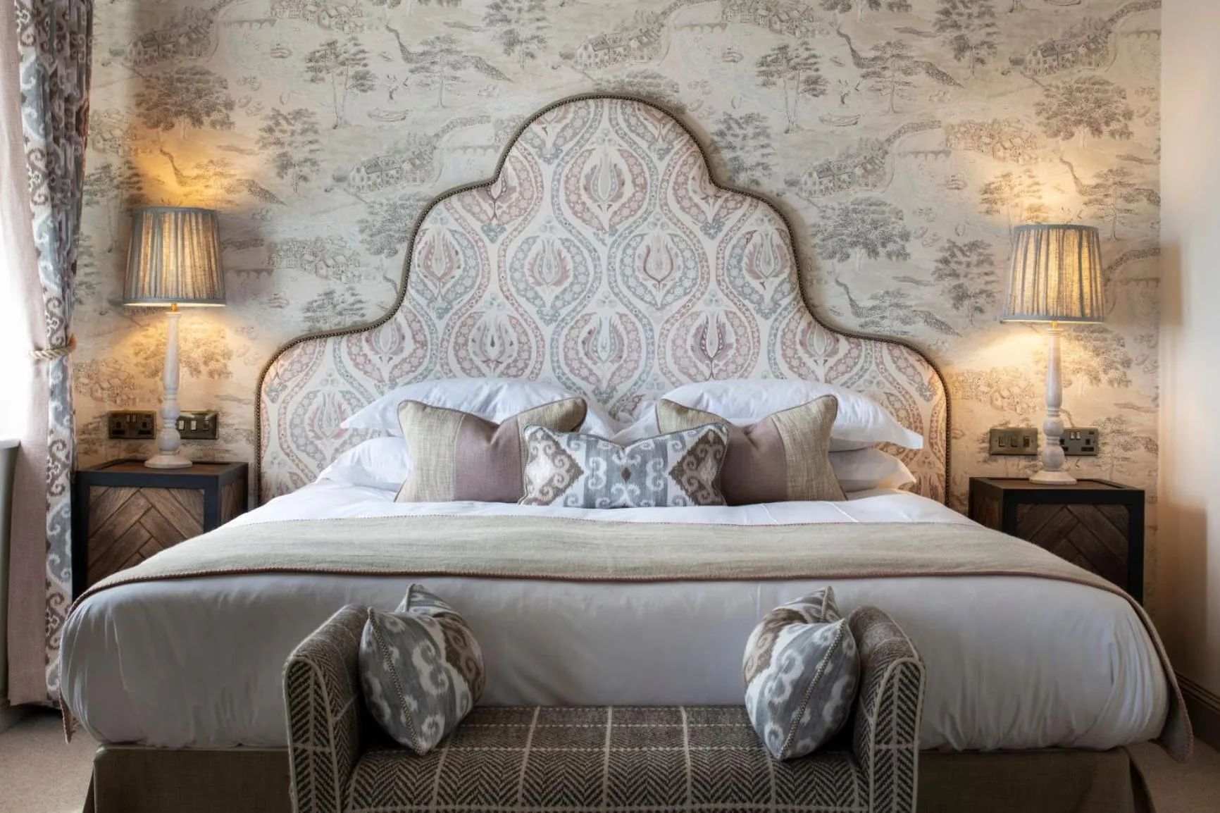 Bed in Beadnell Towers Hotel