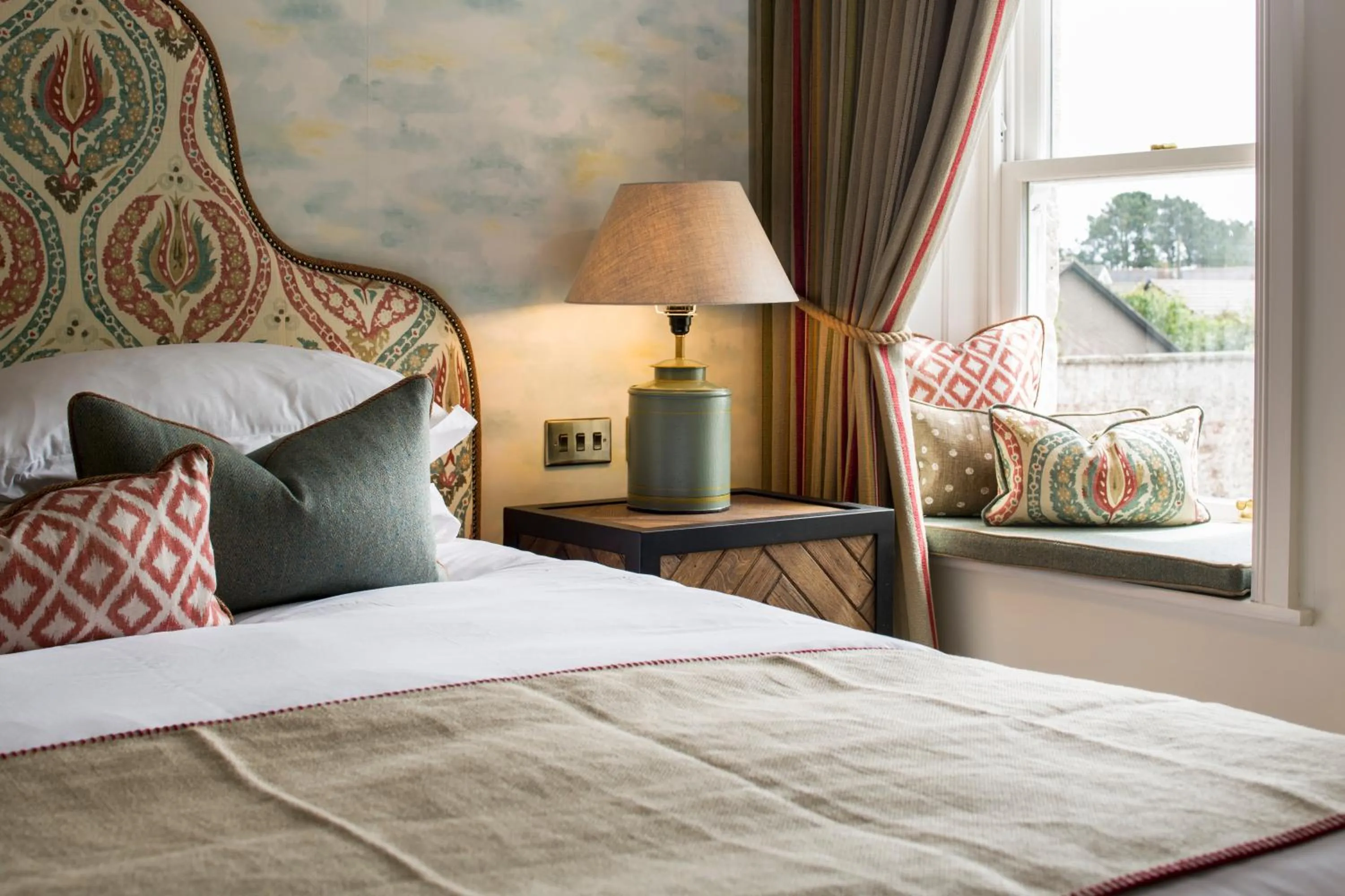 Bed in Beadnell Towers Hotel