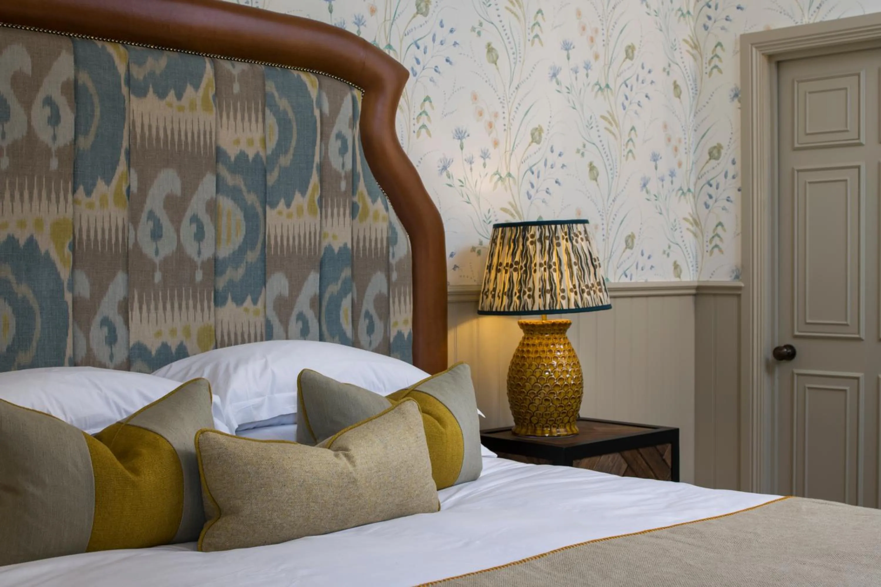 Bed in Beadnell Towers Hotel