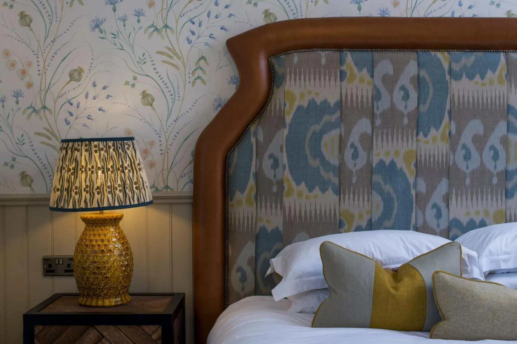 Bed in Beadnell Towers Hotel