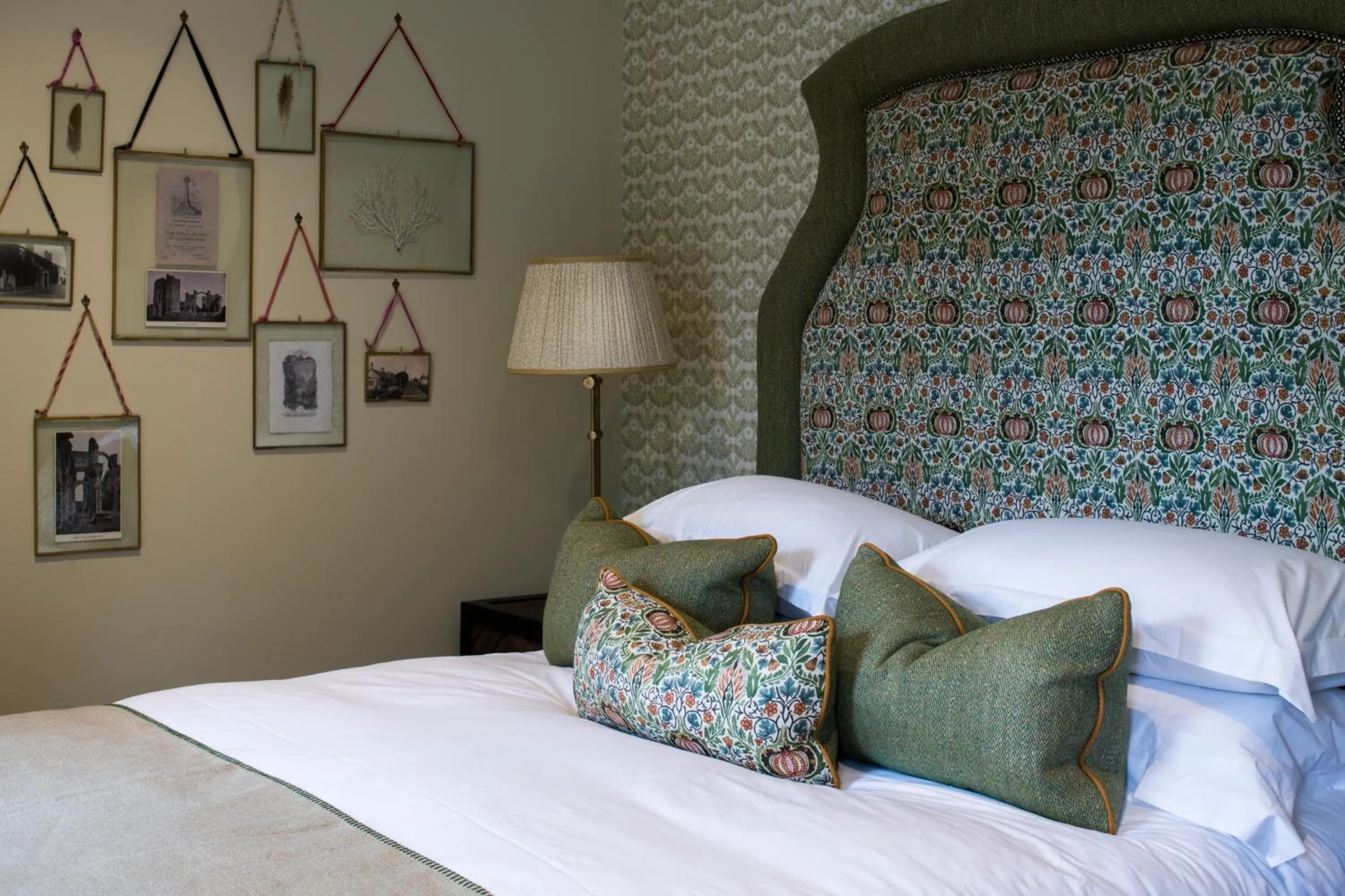 Bed in Beadnell Towers Hotel