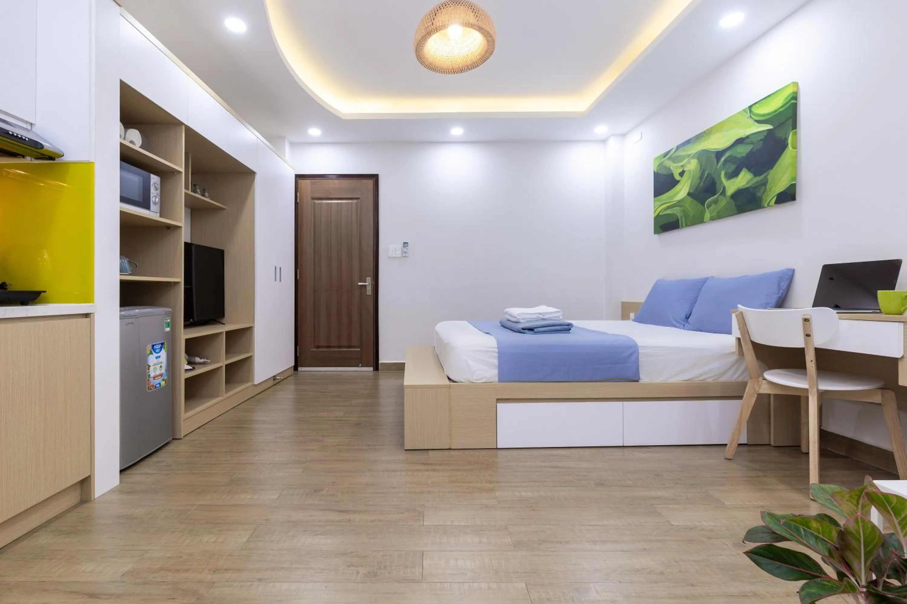 Photo of the whole room, Bed in Cozrum Homes - Yoga Corner