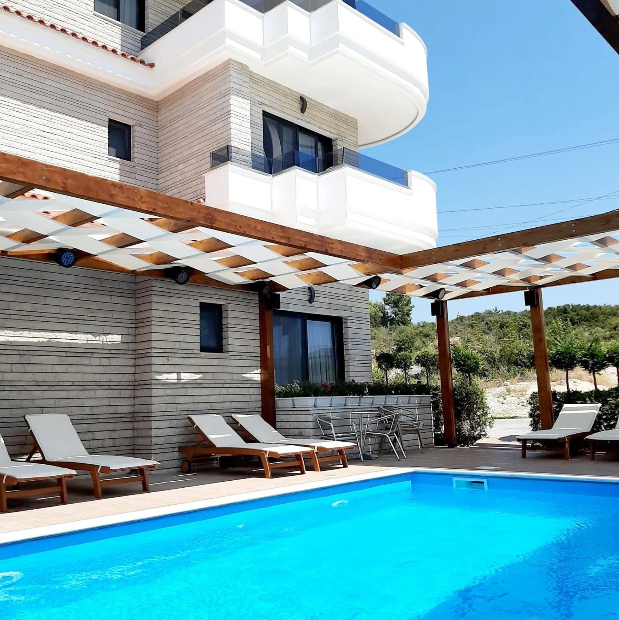 Pool view in Hotel Sole