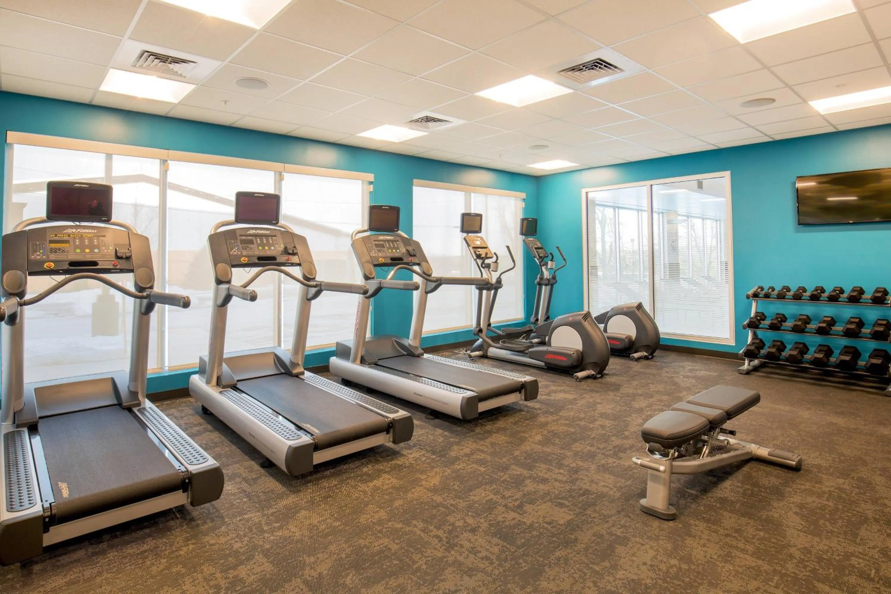 Fitness centre/facilities in Fairfield Inn & Suites by Marriott Boston Walpole