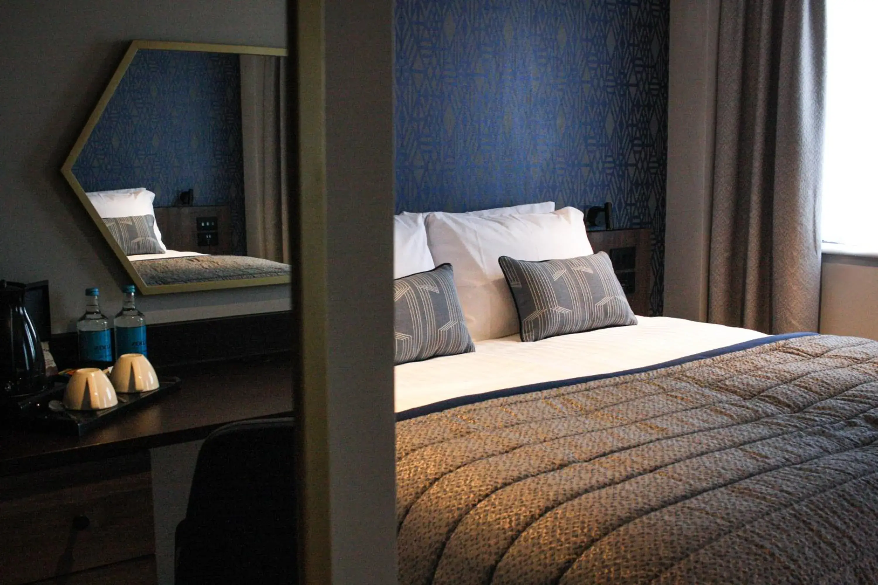 Decorative detail, Bed in The Comet London Hatfield Decorative detail, Bed in The Comet London Hatfield