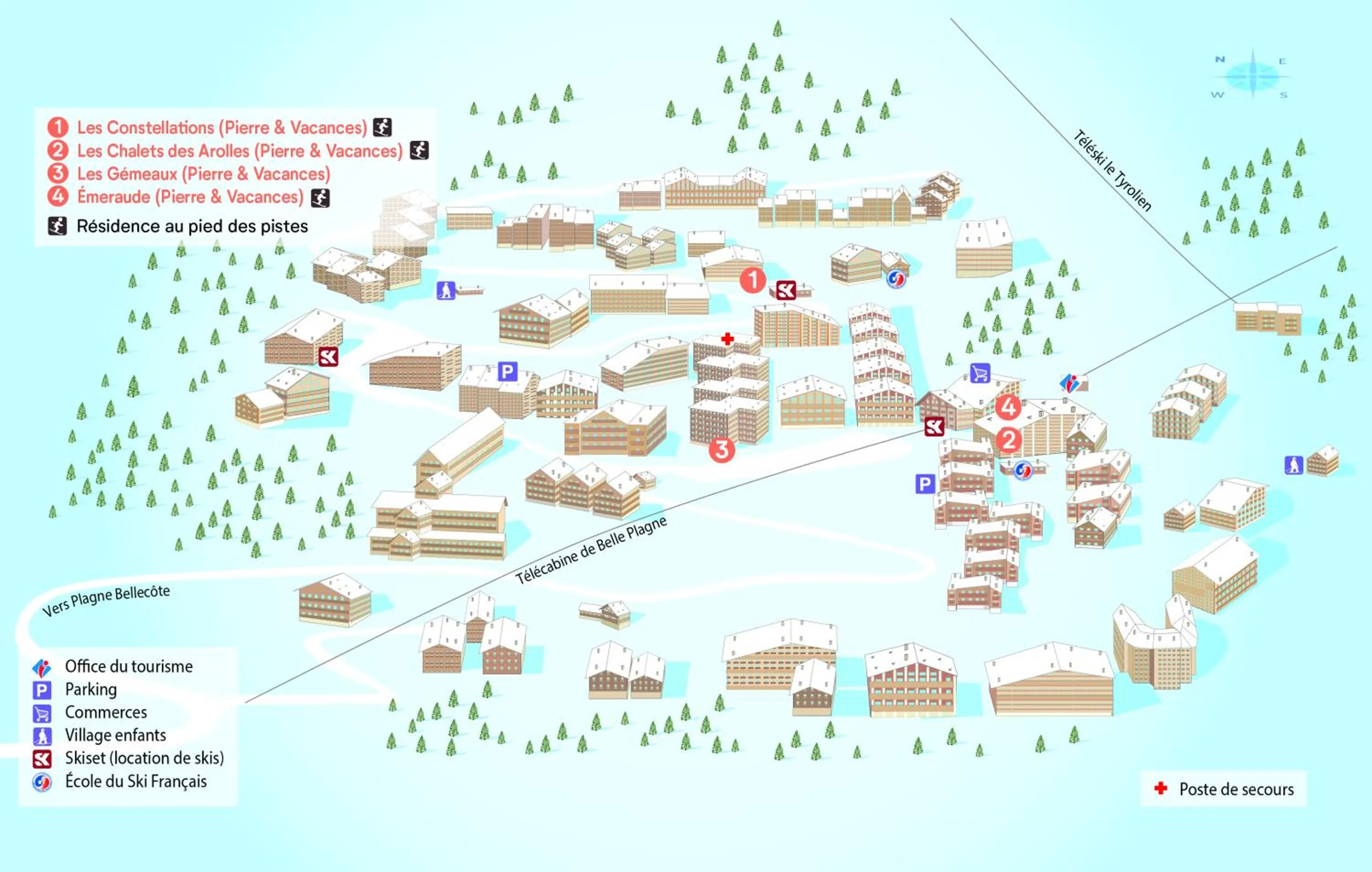 Bird's eye view in Résidence Pierre & Vacances Les Constellations