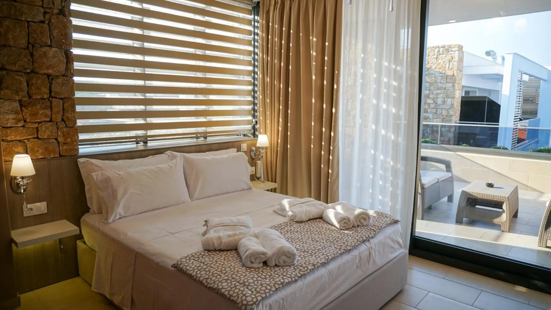 Bed in Agnes Deluxe Hotel