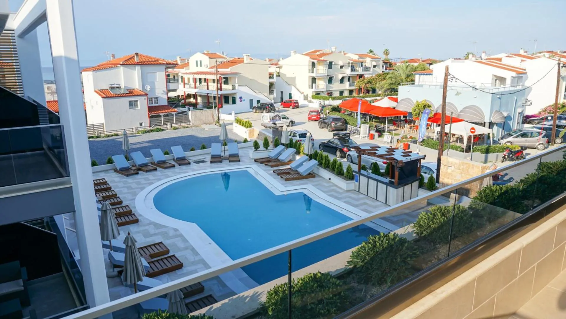 Pool view in Agnes Deluxe Hotel