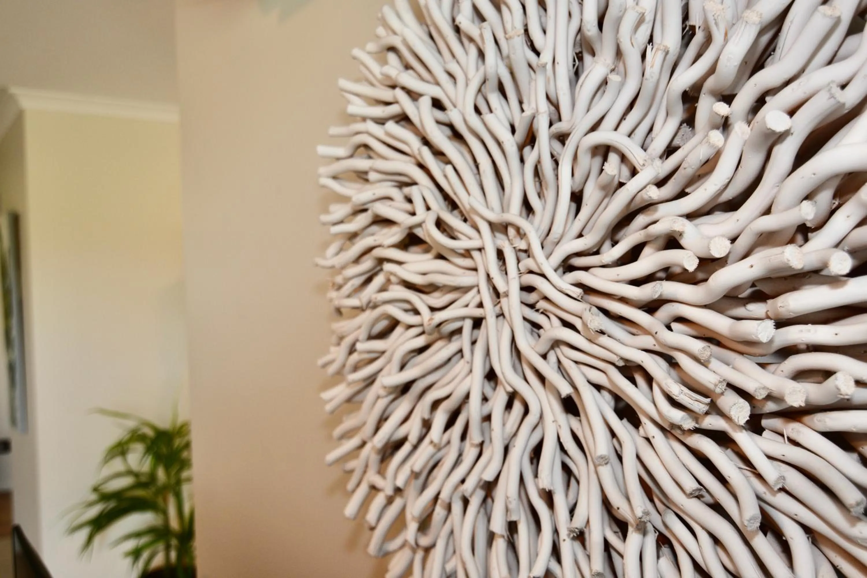Decorative detail in City Stadium Apartment on the riverfront