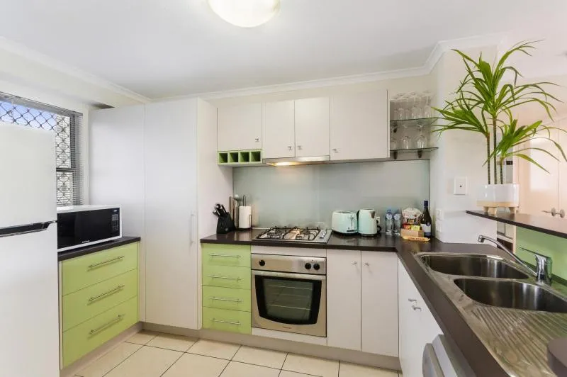 Kitchen or kitchenette in City Stadium Apartment on the riverfront