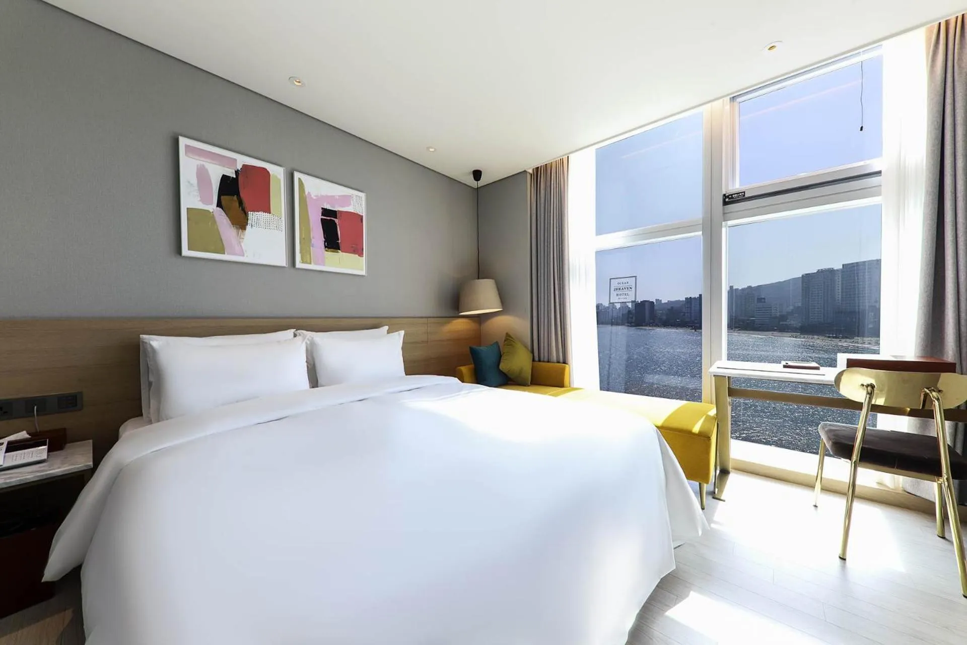 Bed in Ocean 2Heaven Hotel Busan