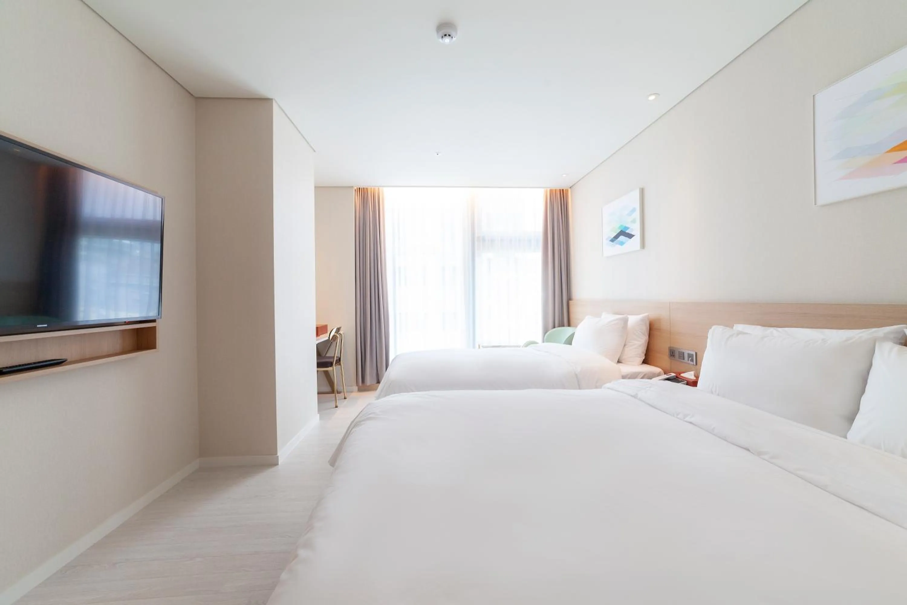 Bed in Ocean 2Heaven Hotel Busan