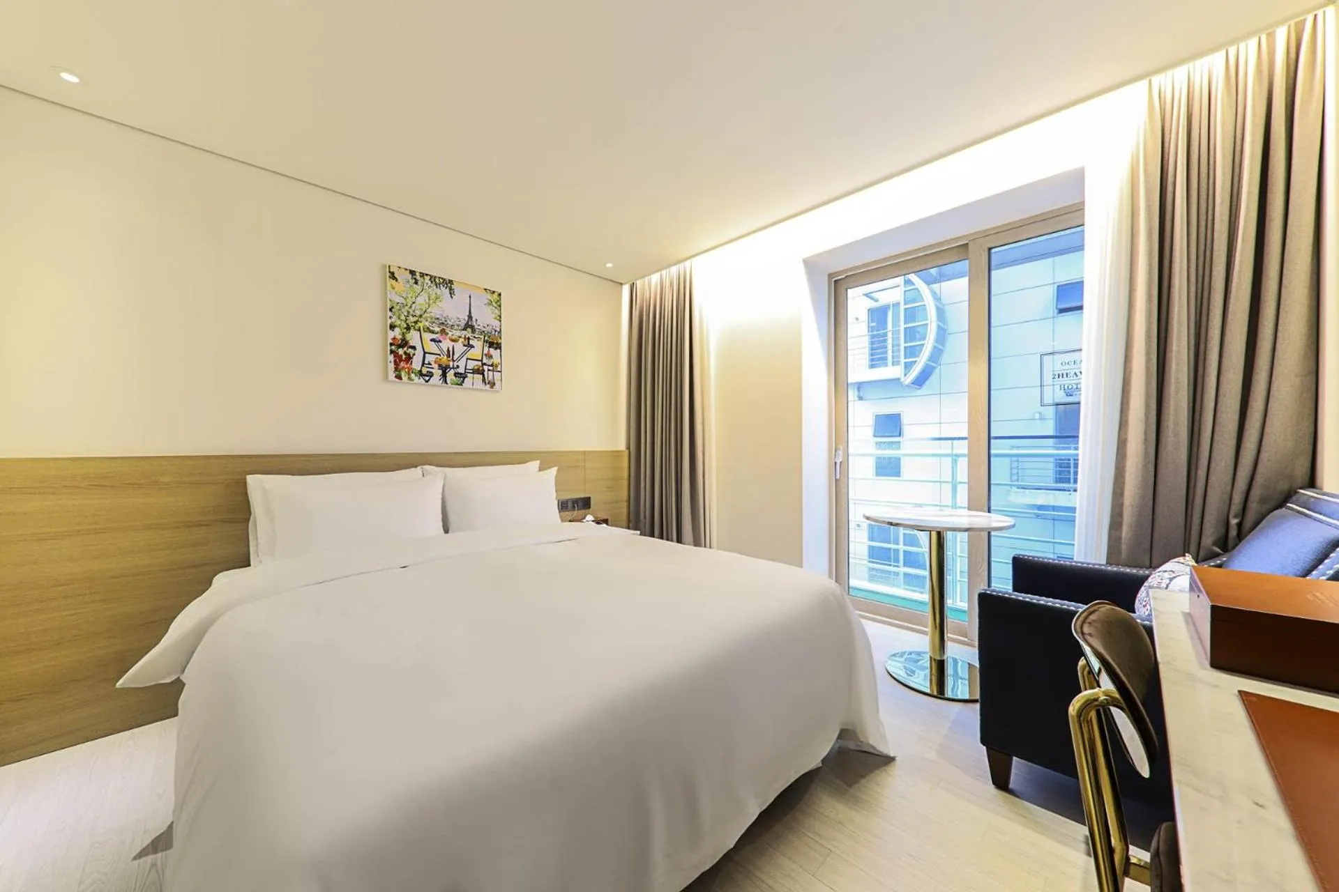 Bed in Ocean 2Heaven Hotel Busan