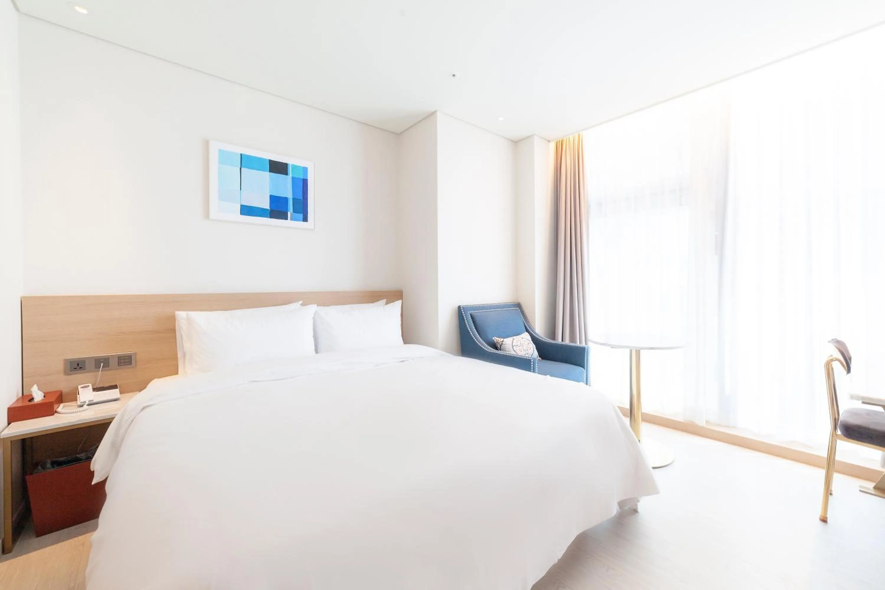 Bed in Ocean 2Heaven Hotel Busan