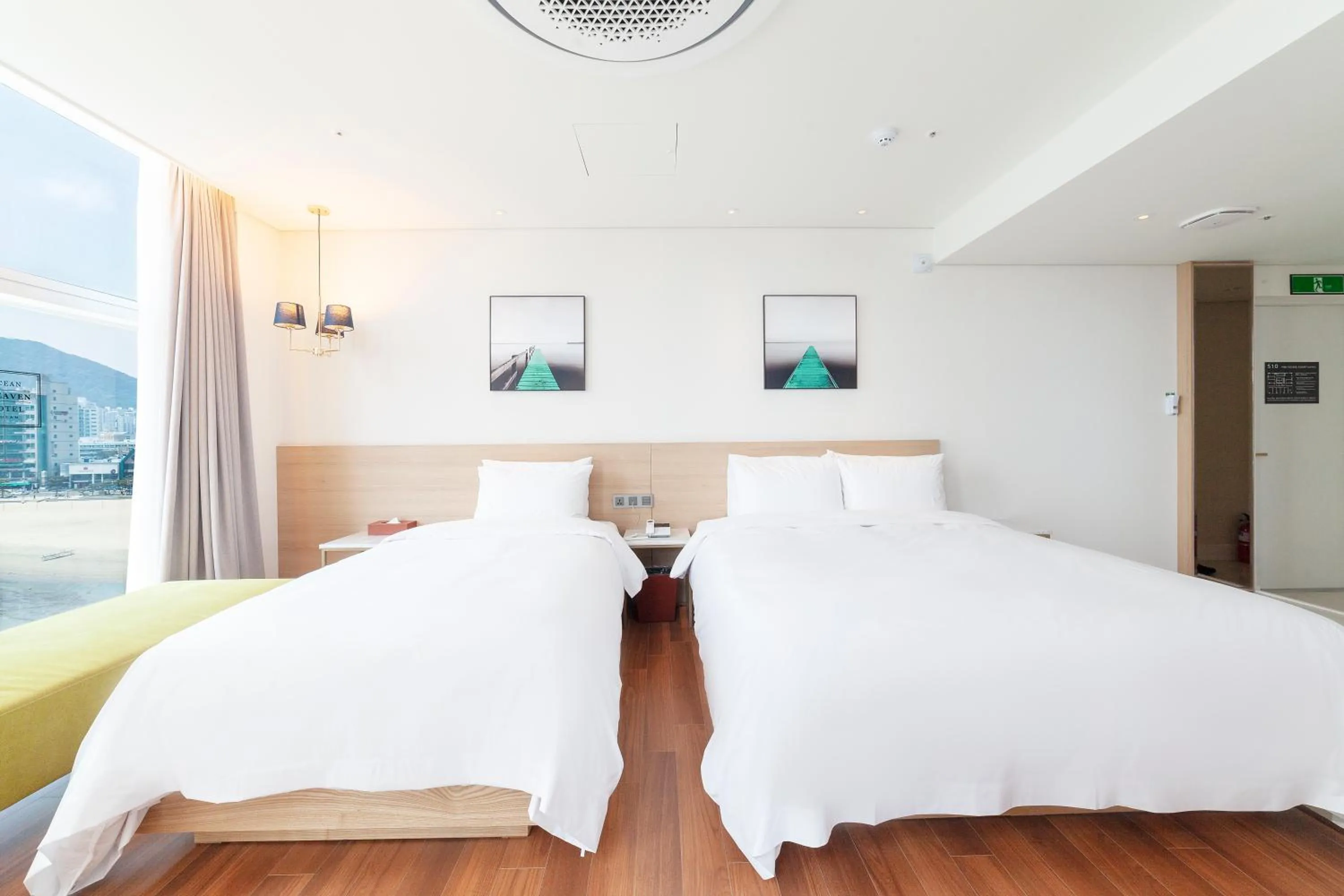 Bed in Ocean 2Heaven Hotel Busan