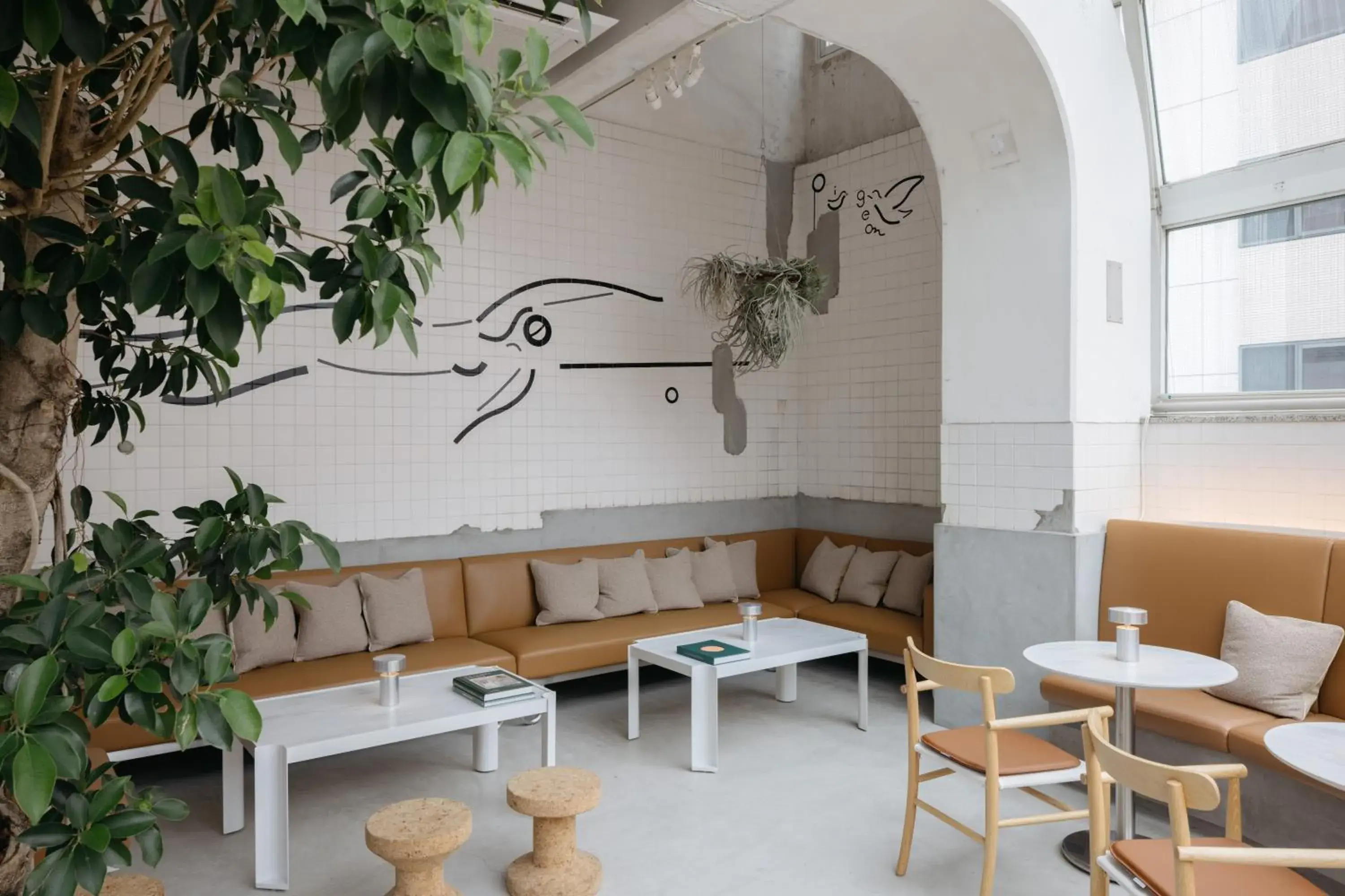 Lounge or bar in KIRO Hiroshima by THE SHARE HOTELS Lounge or bar in KIRO Hiroshima by THE SHARE HOTELS