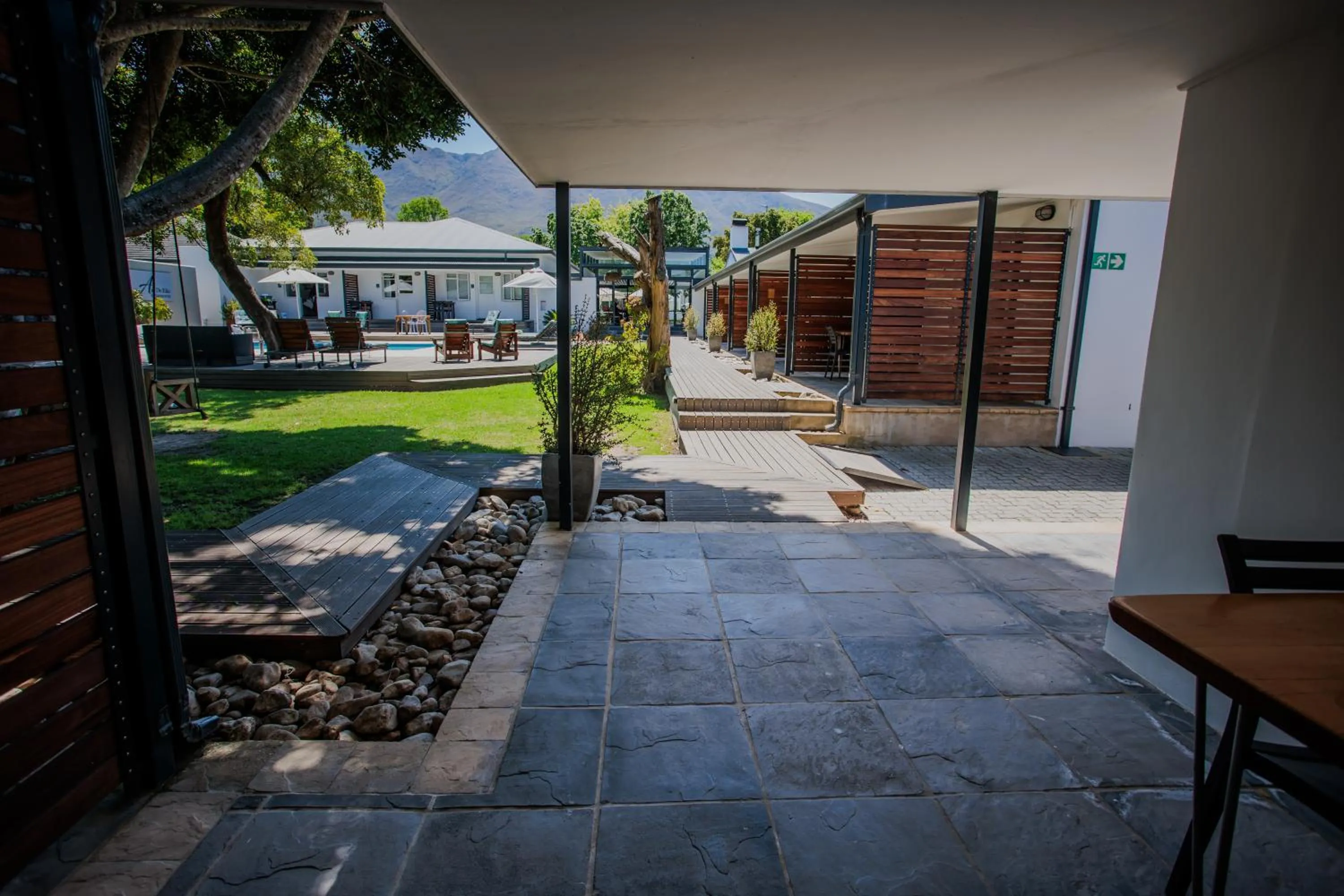 Swimming pool in Aan de Eike Guest House