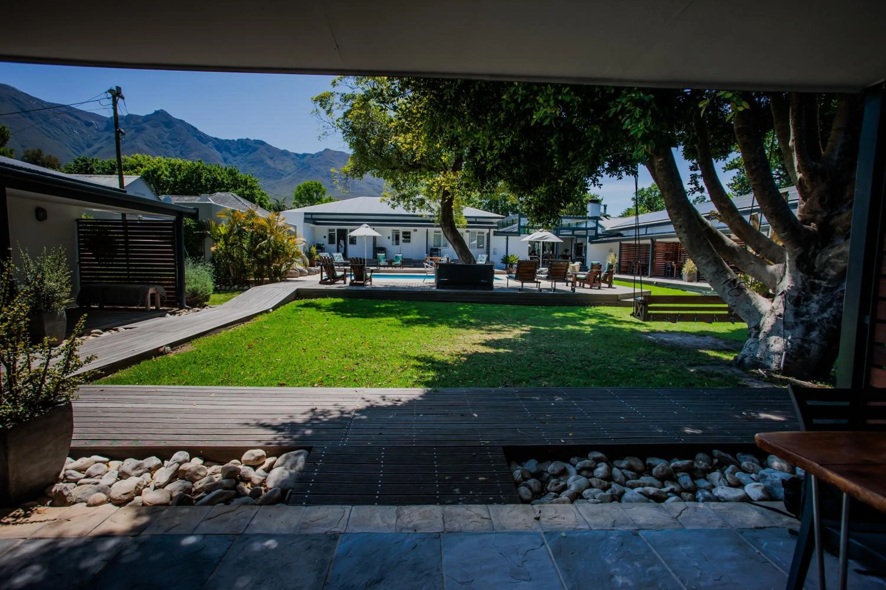 Inner courtyard view in Aan de Eike Guest House