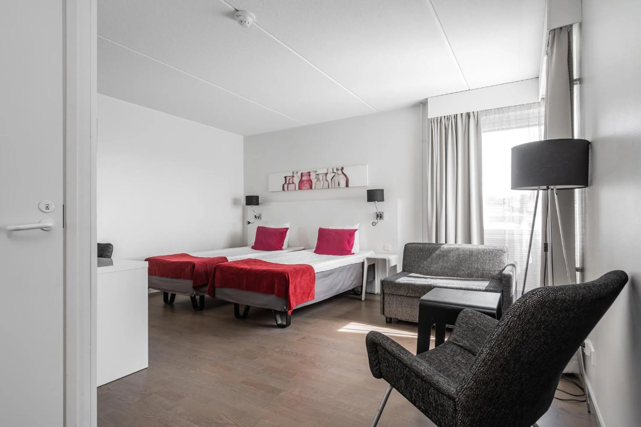 Bedroom, Bed in Teatterihotelli Riihimäki