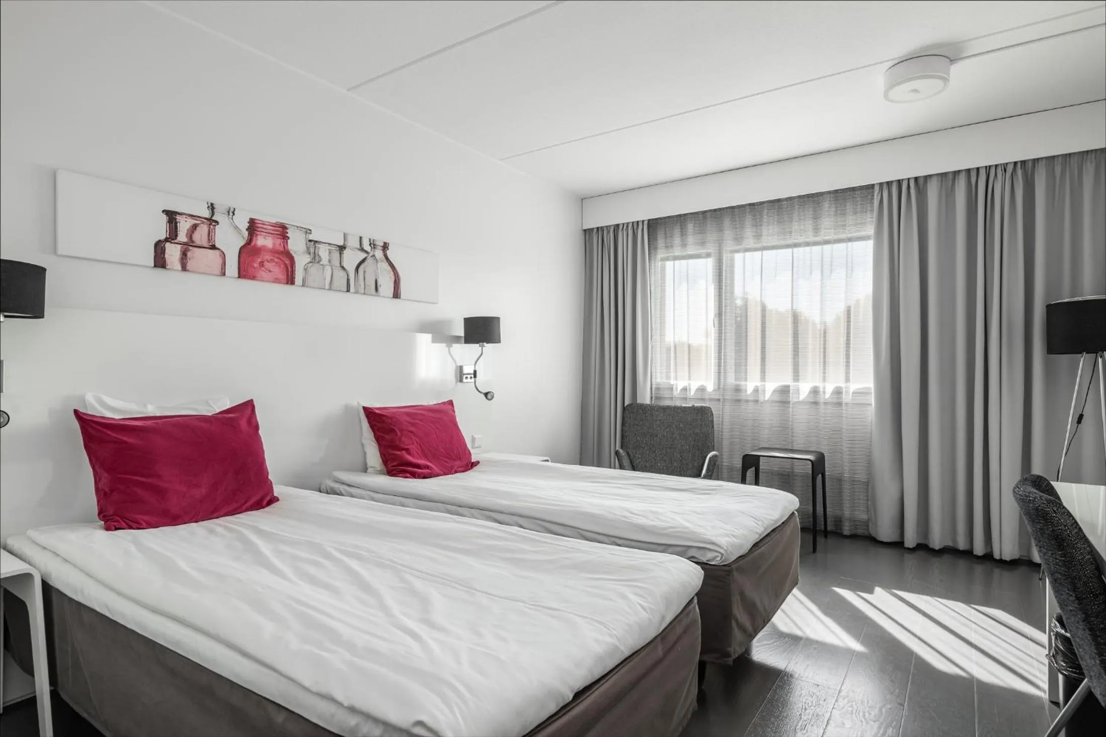 Bedroom, Bed in Teatterihotelli Riihimäki