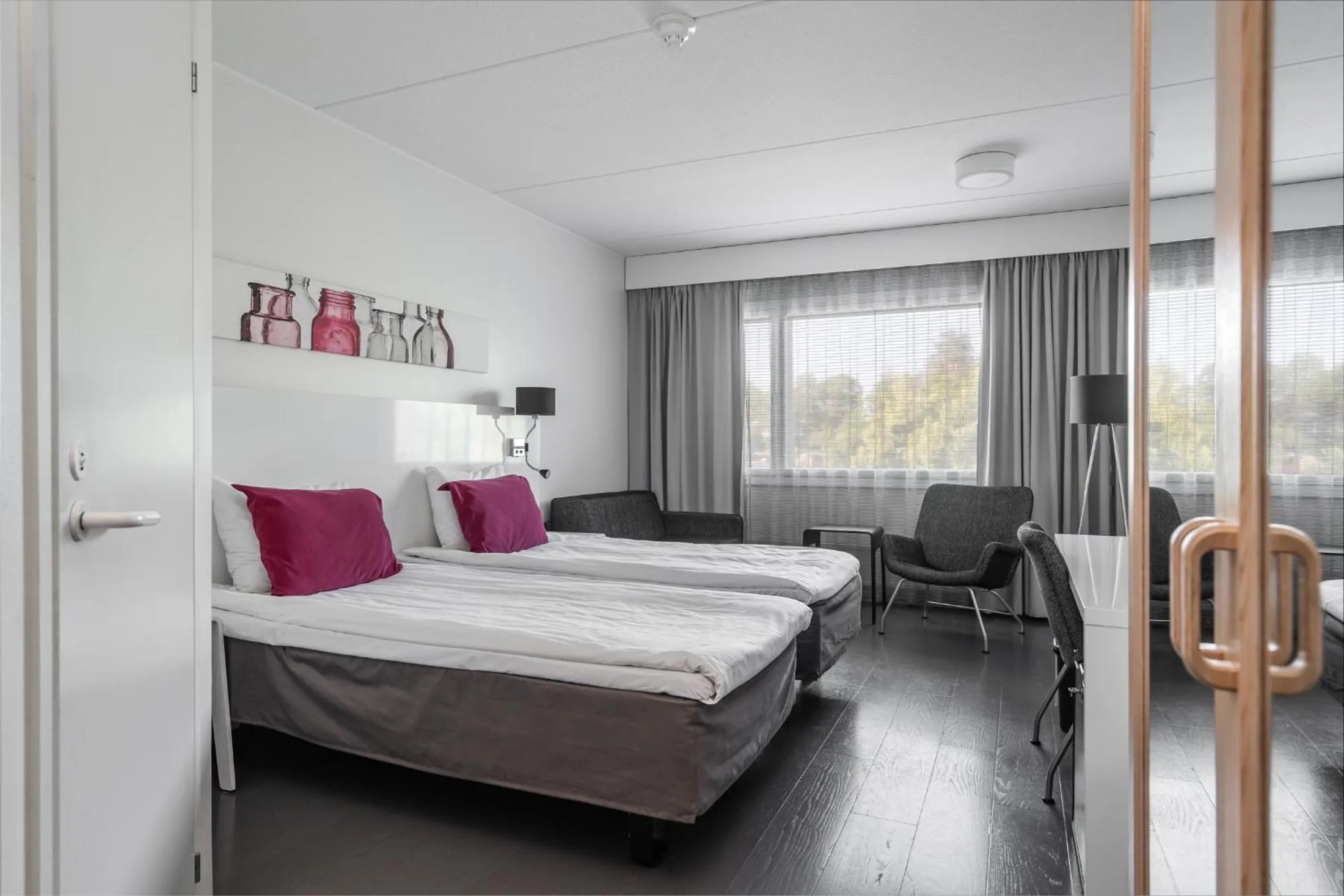 Bedroom, Bed in Teatterihotelli Riihimäki