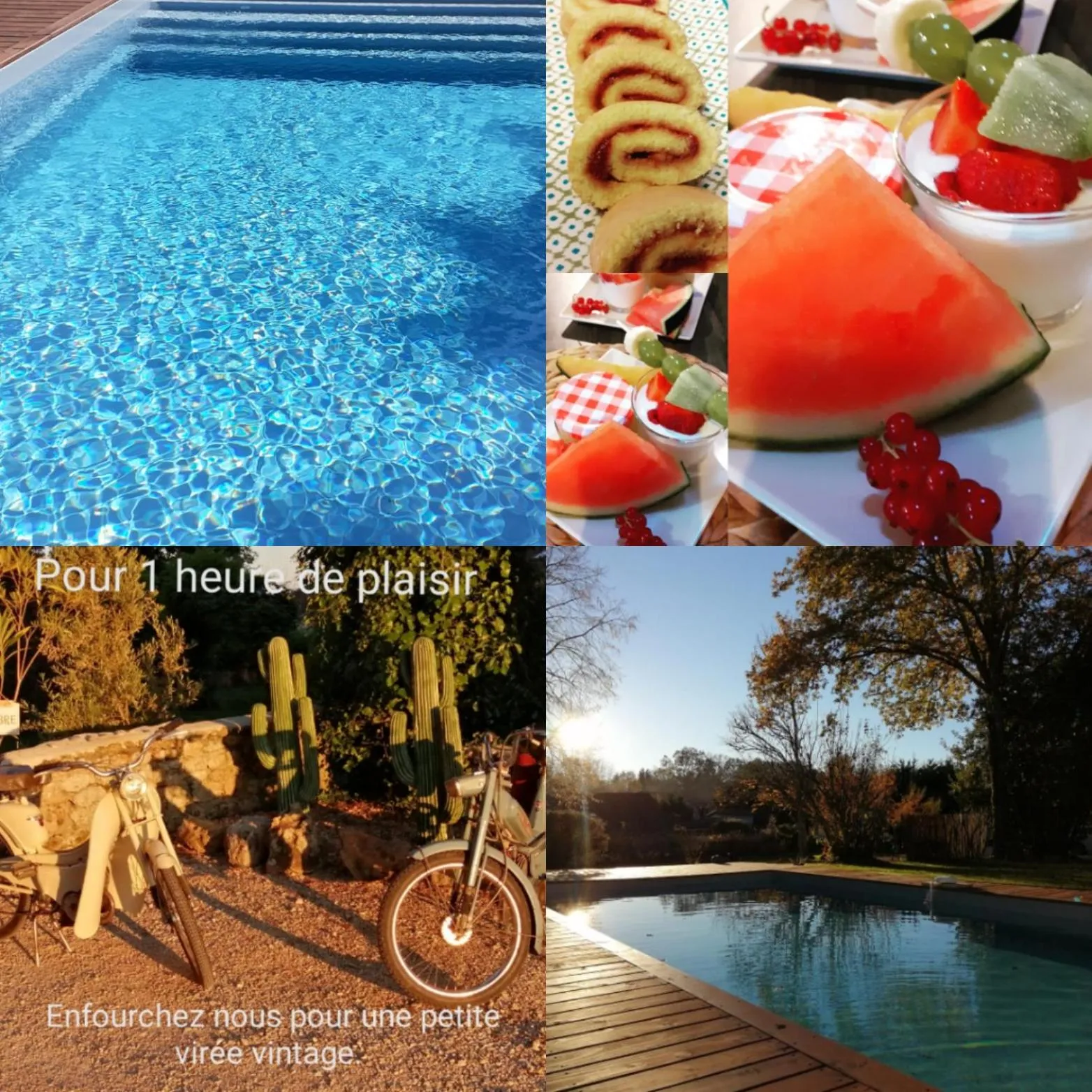 Pool view in Douvilla