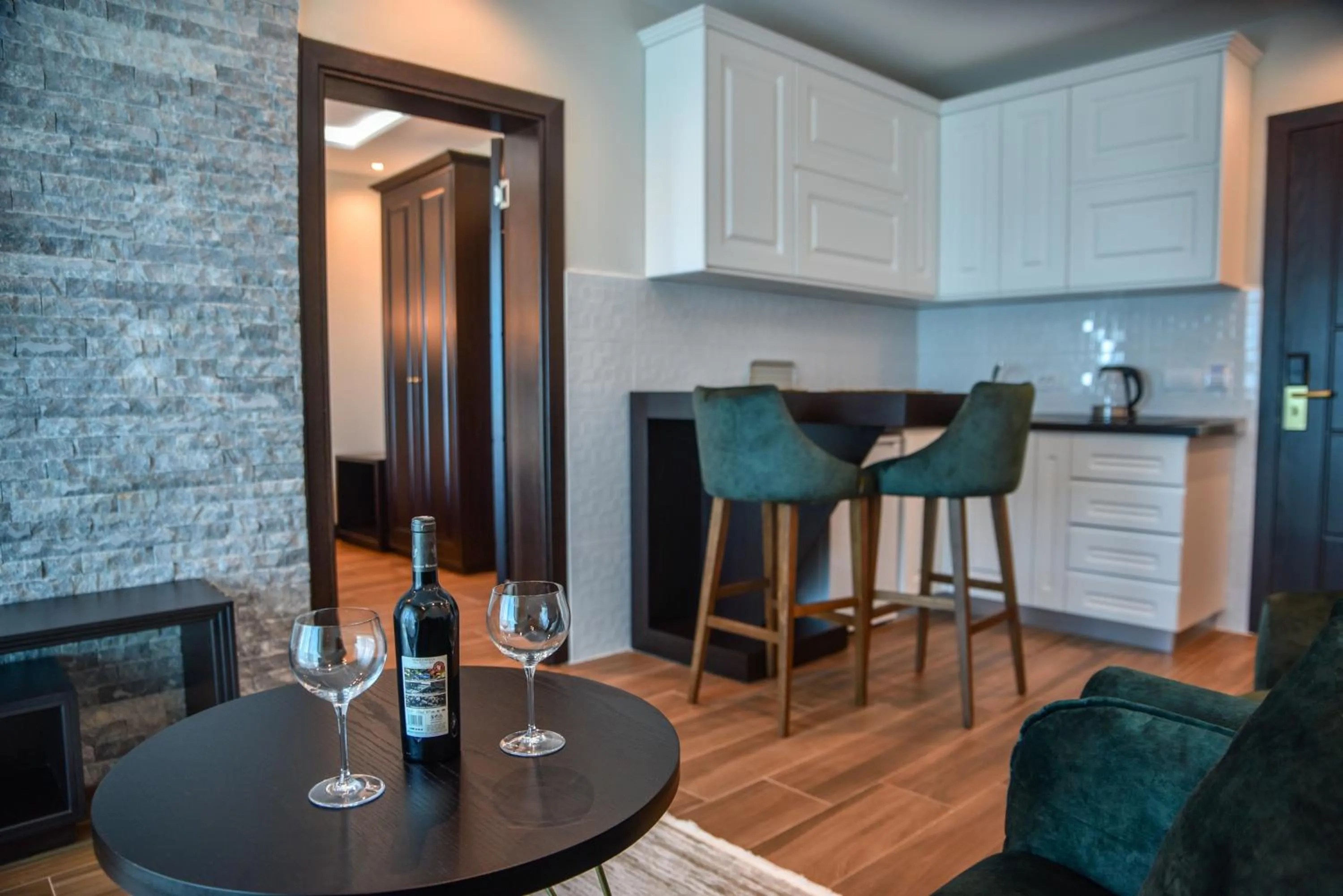 Kitchen or kitchenette in Padam Hotel & SPA