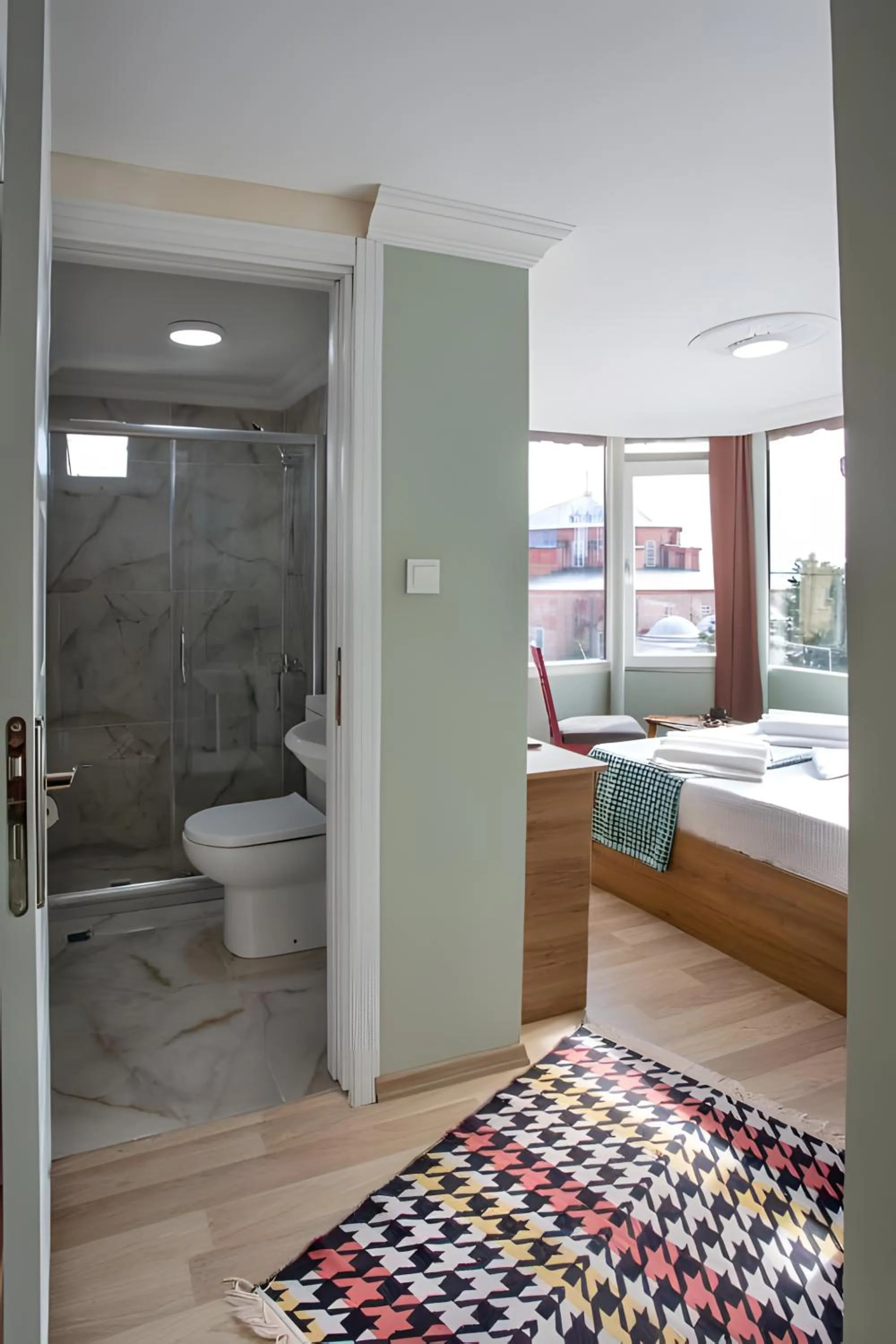 Toilet, Bed in Sofia Corner Hotel