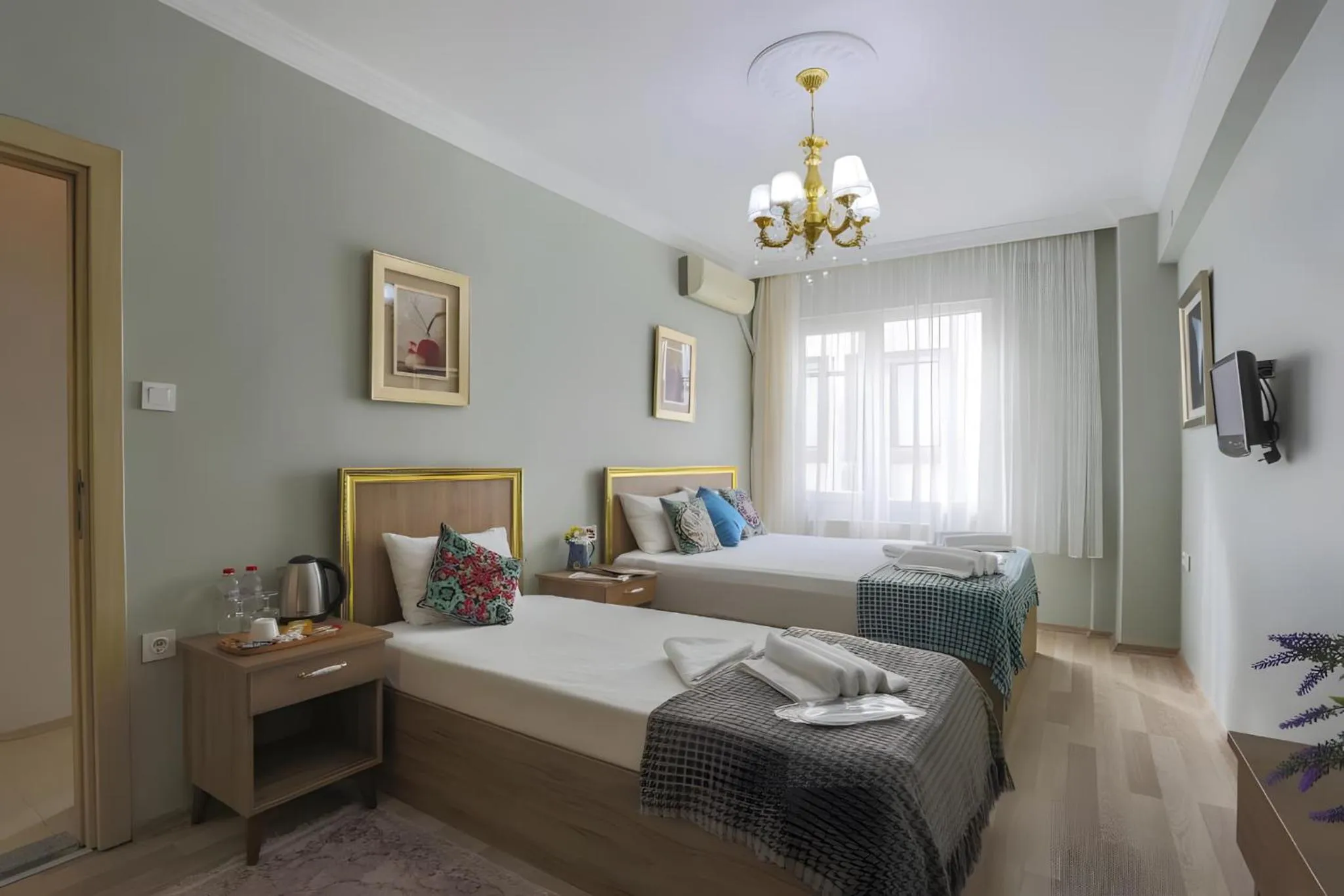 Bed in Sofia Corner Hotel