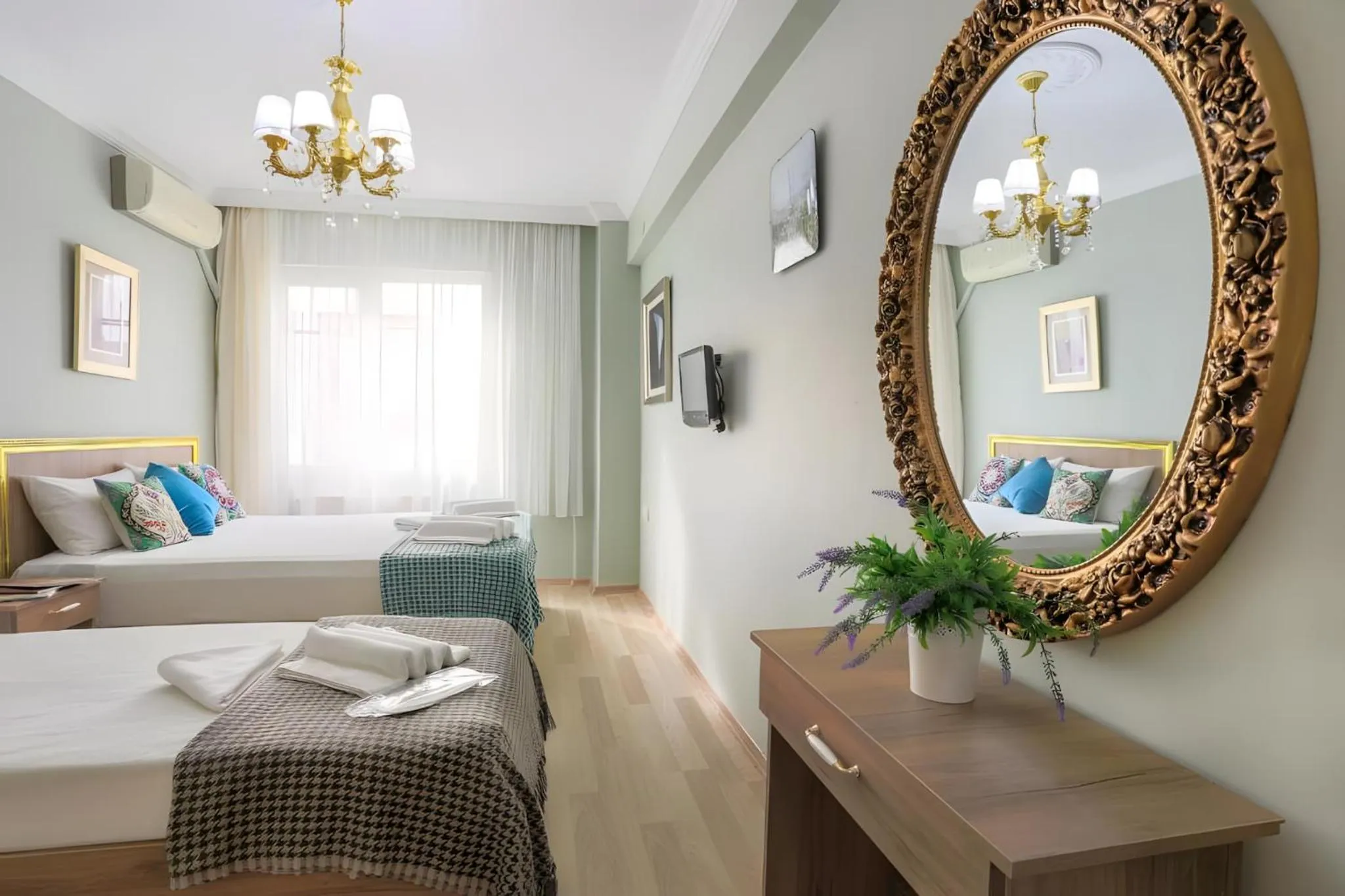 Bed in Sofia Corner Hotel