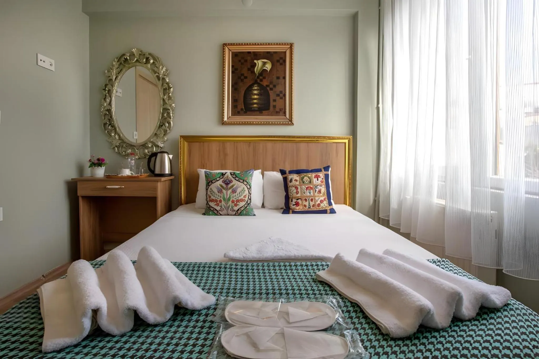 Bed in Sofia Corner Hotel