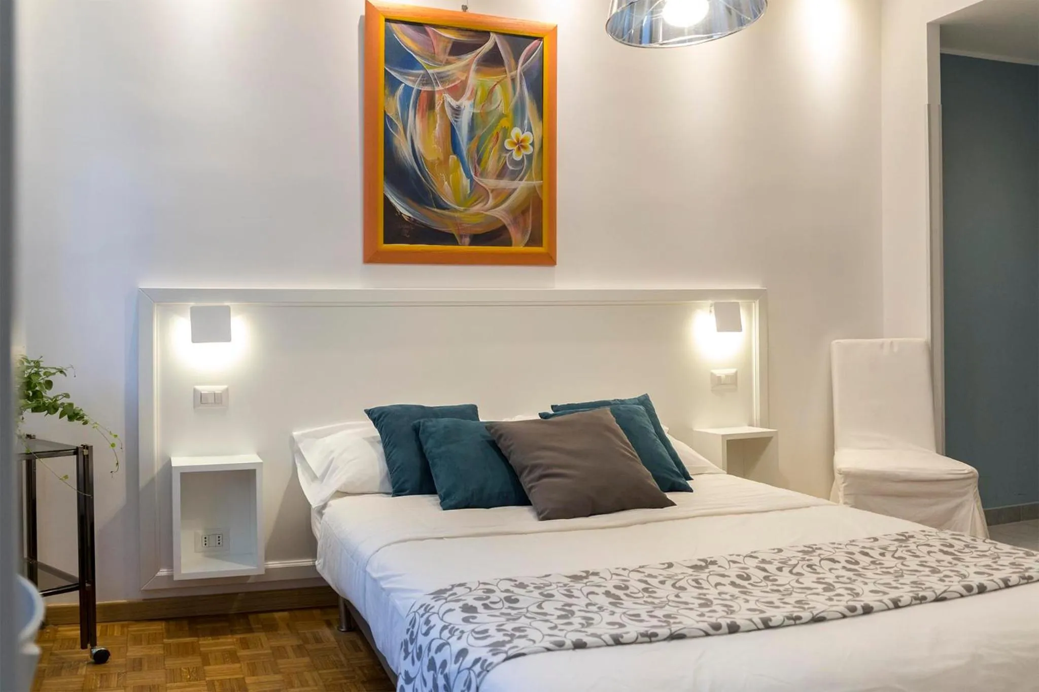 Bed in Dulcis In Vatican b&b