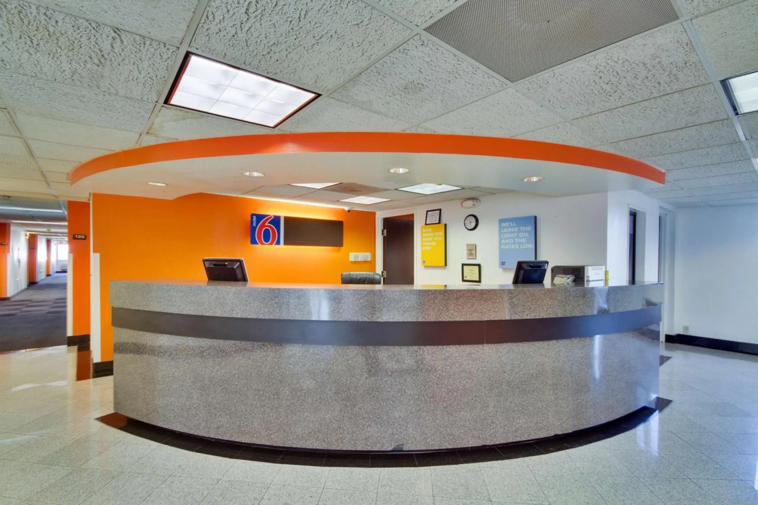 Property logo or sign, Lobby/Reception in Motel 6 Dallas - Fair Park