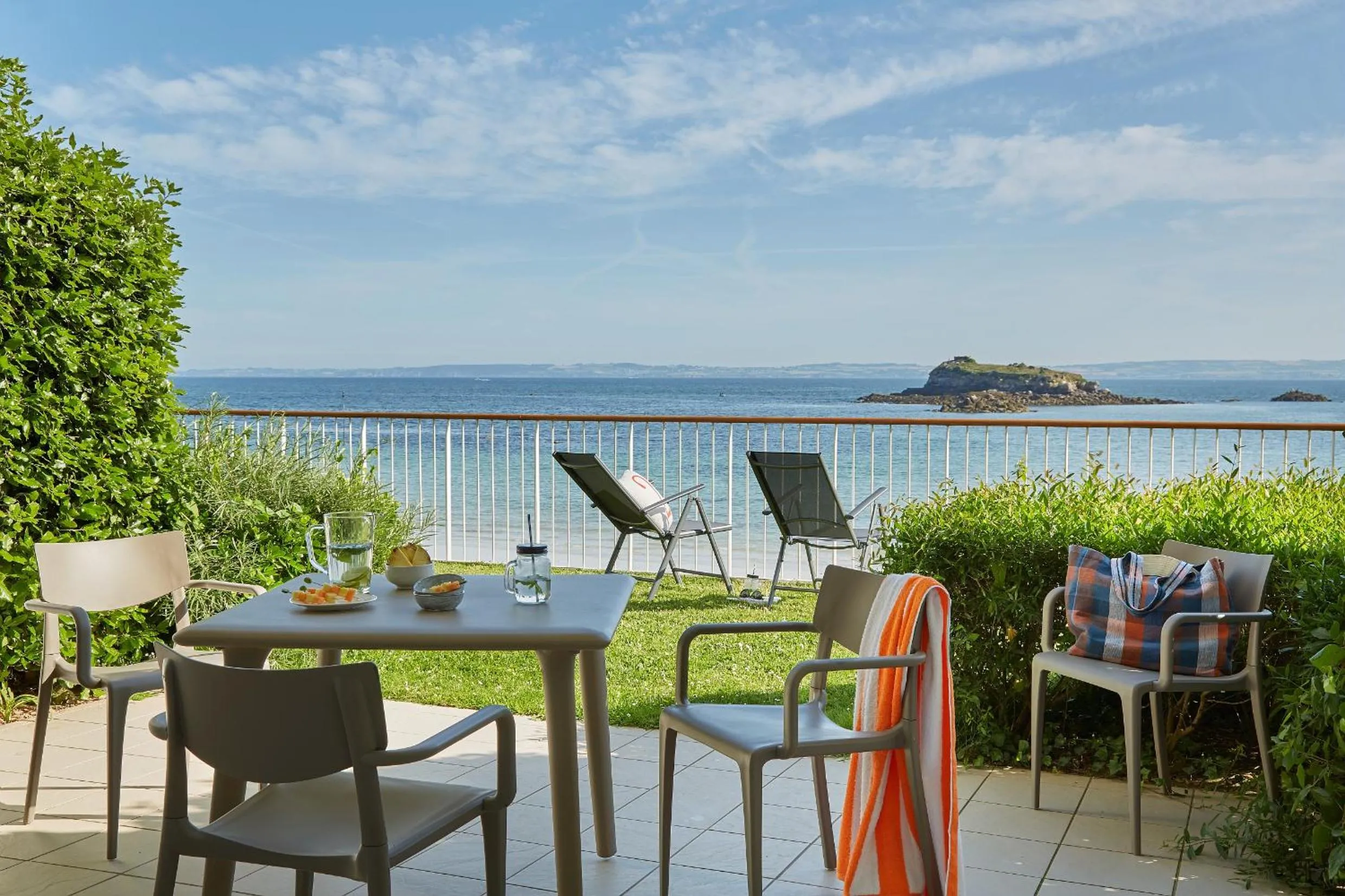 Patio in Résidence Pierre & Vacances Premium Le Coteau et la Mer