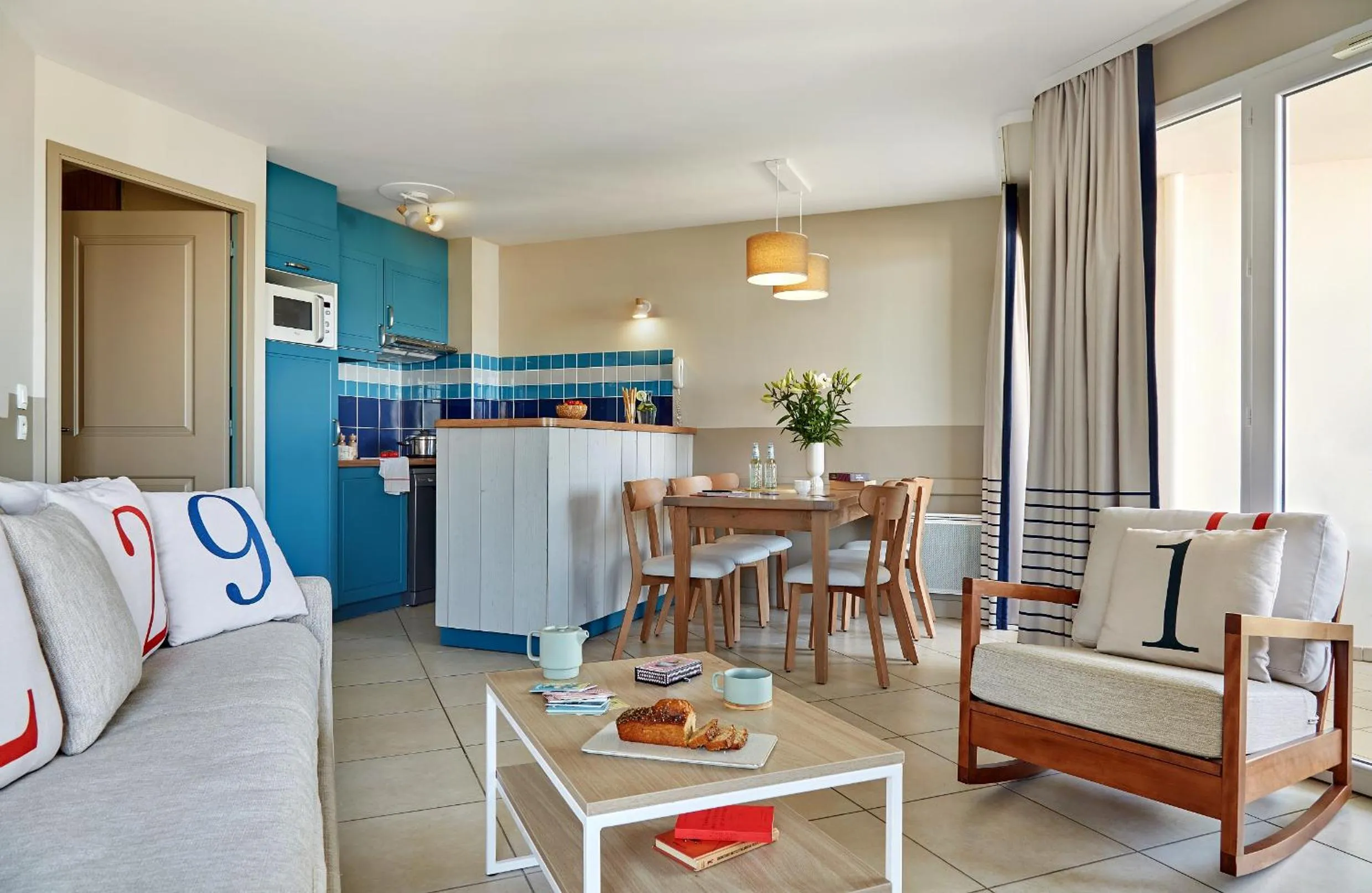 Kitchen or kitchenette in Résidence Pierre & Vacances Premium Le Coteau et la Mer