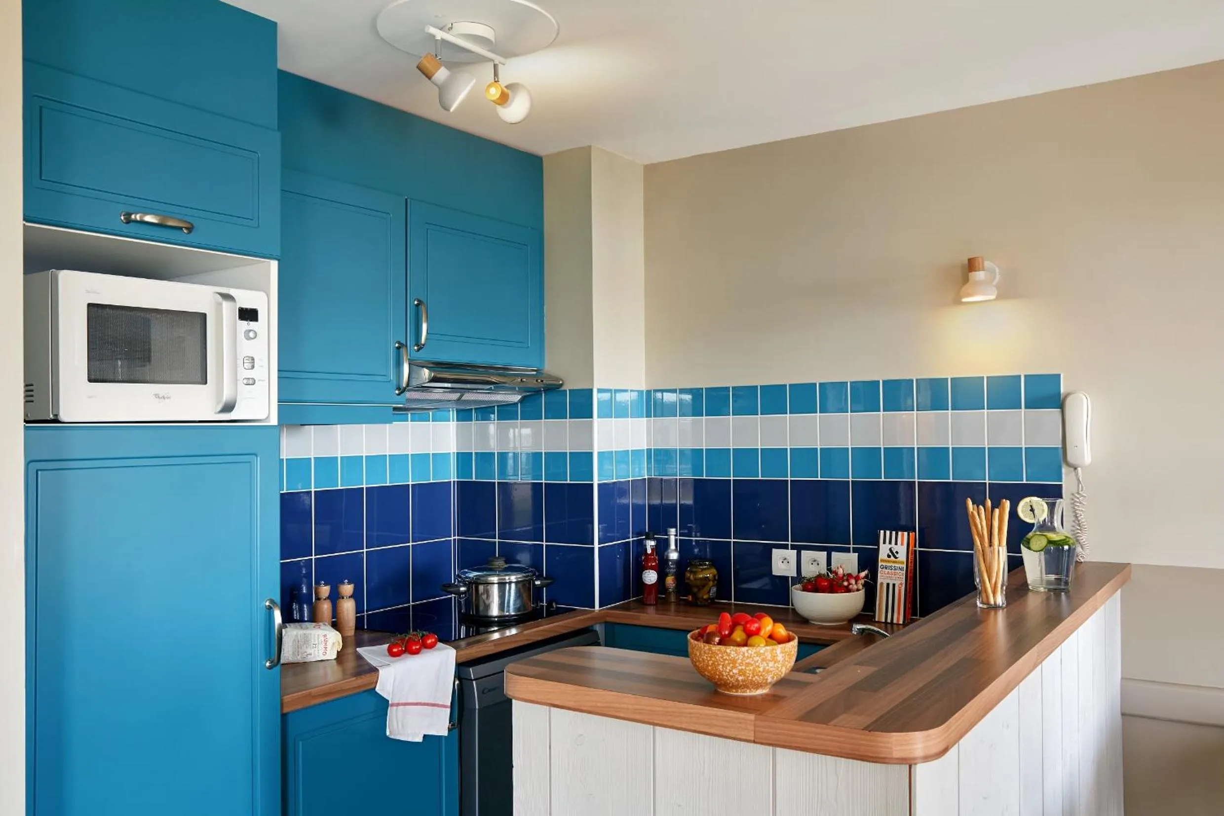 Kitchen or kitchenette in Résidence Pierre & Vacances Premium Le Coteau et la Mer