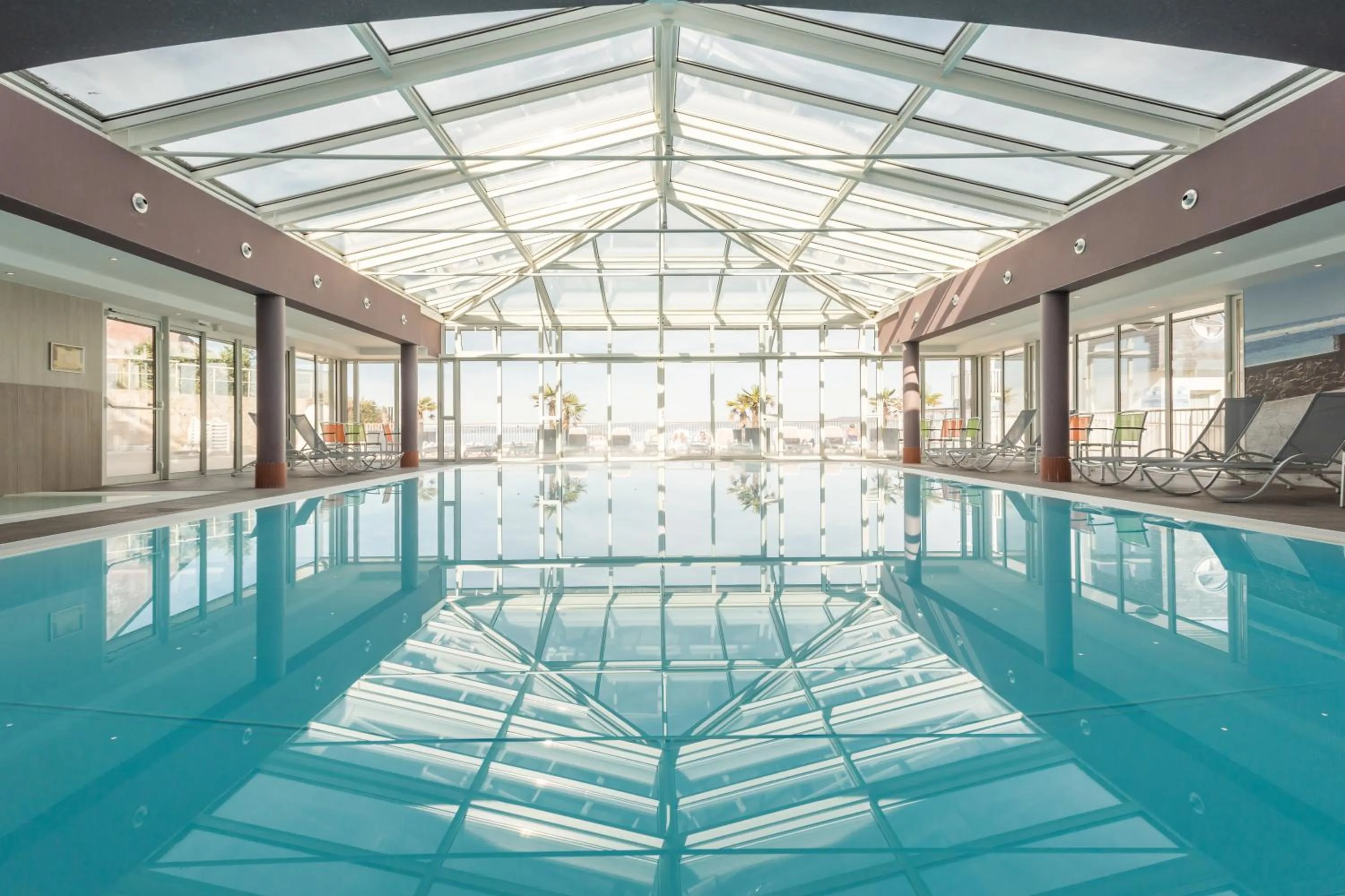 Pool view in Résidence Pierre & Vacances Premium Le Coteau et la Mer