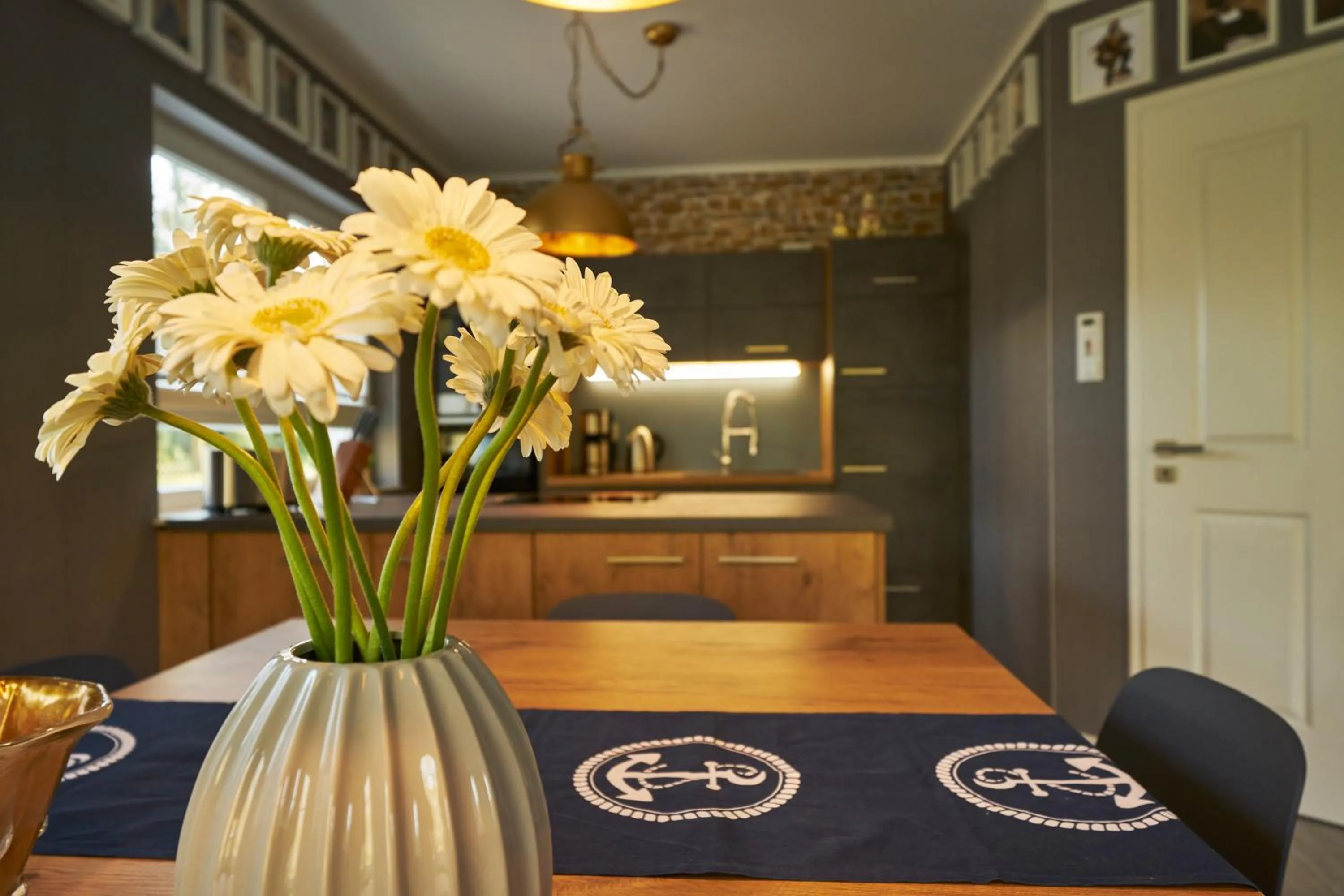 Kitchen or kitchenette in Freester Kapitänshäuser