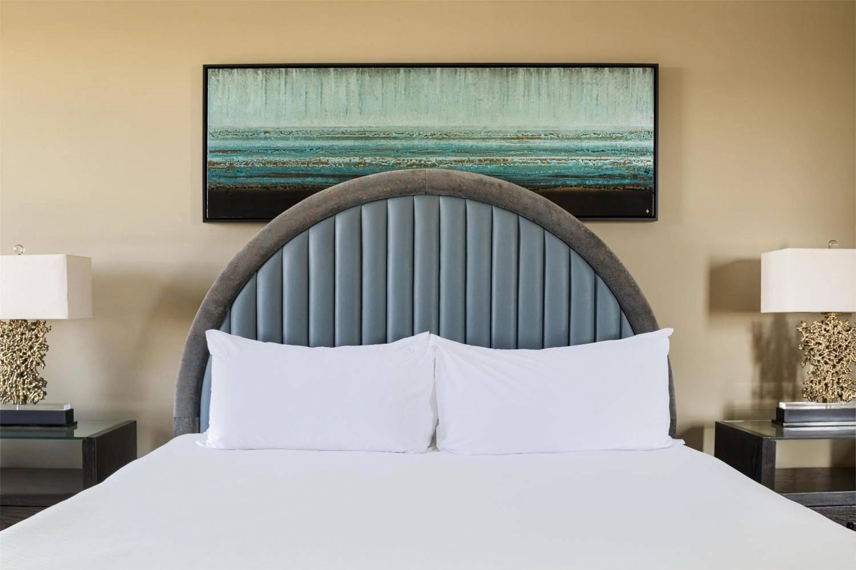 Bed in Colcord Hotel Oklahoma City, Curio Collection by Hilton