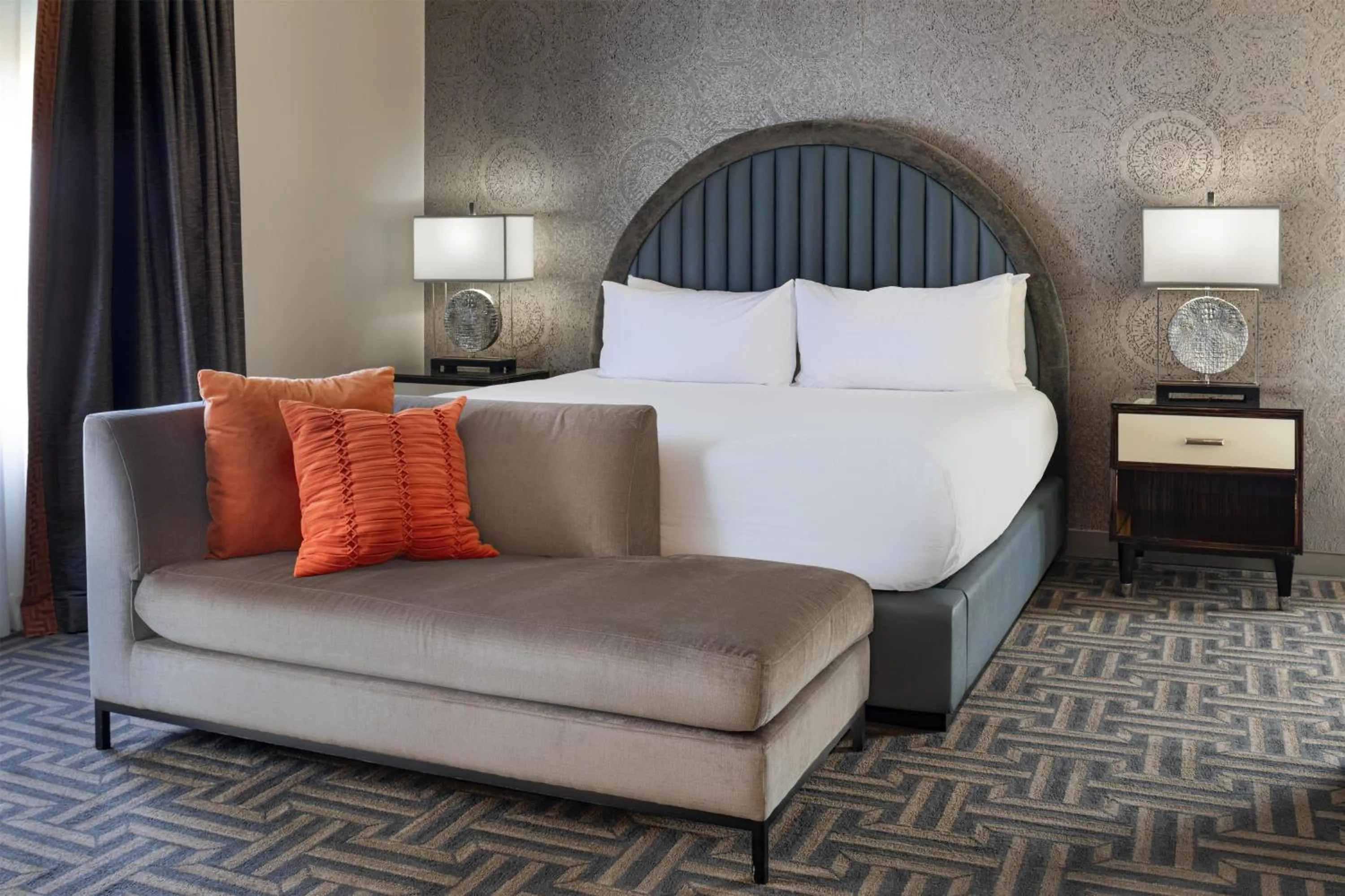 Bed in Colcord Hotel Oklahoma City, Curio Collection by Hilton