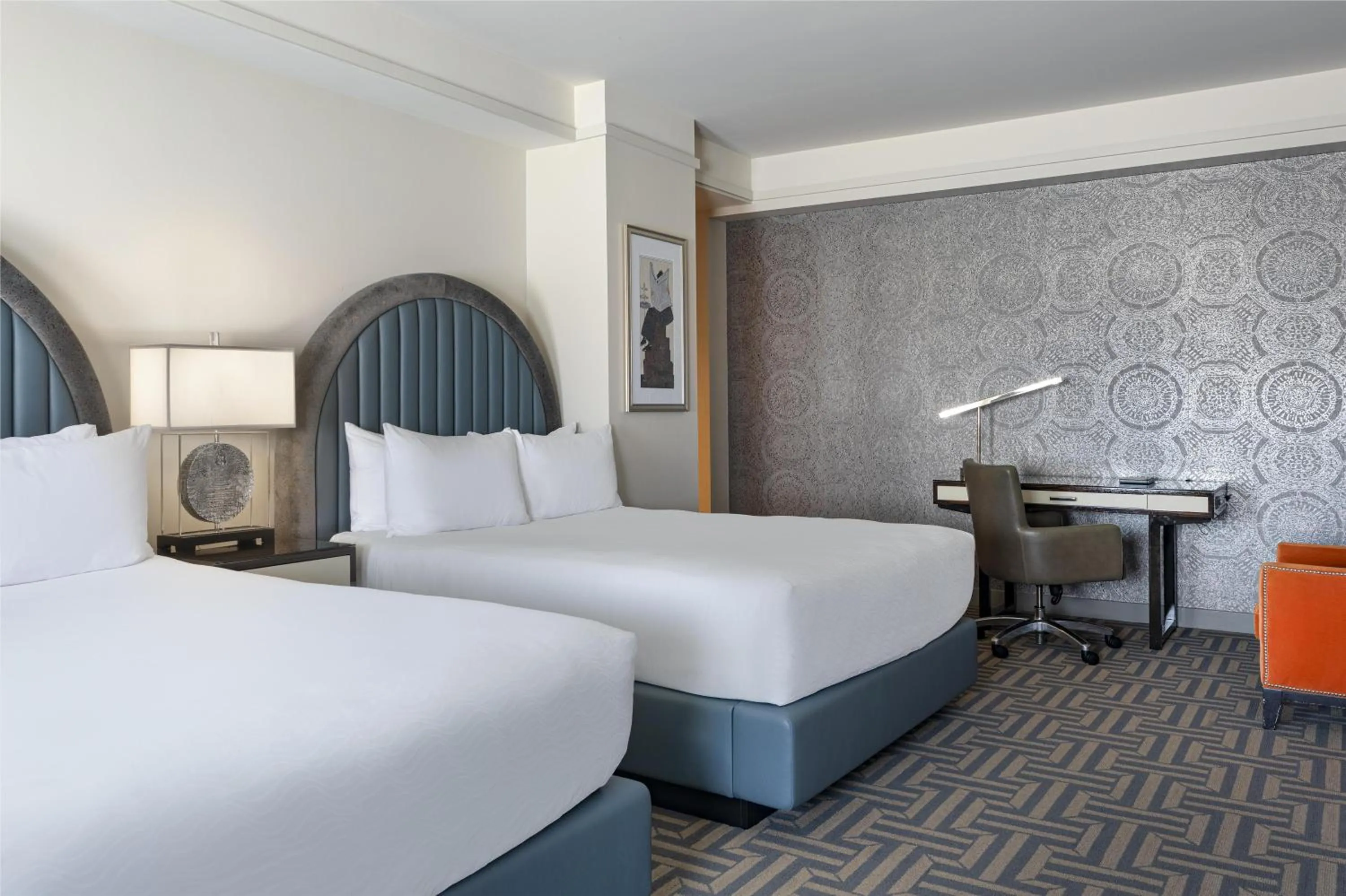 Bed in Colcord Hotel Oklahoma City, Curio Collection by Hilton