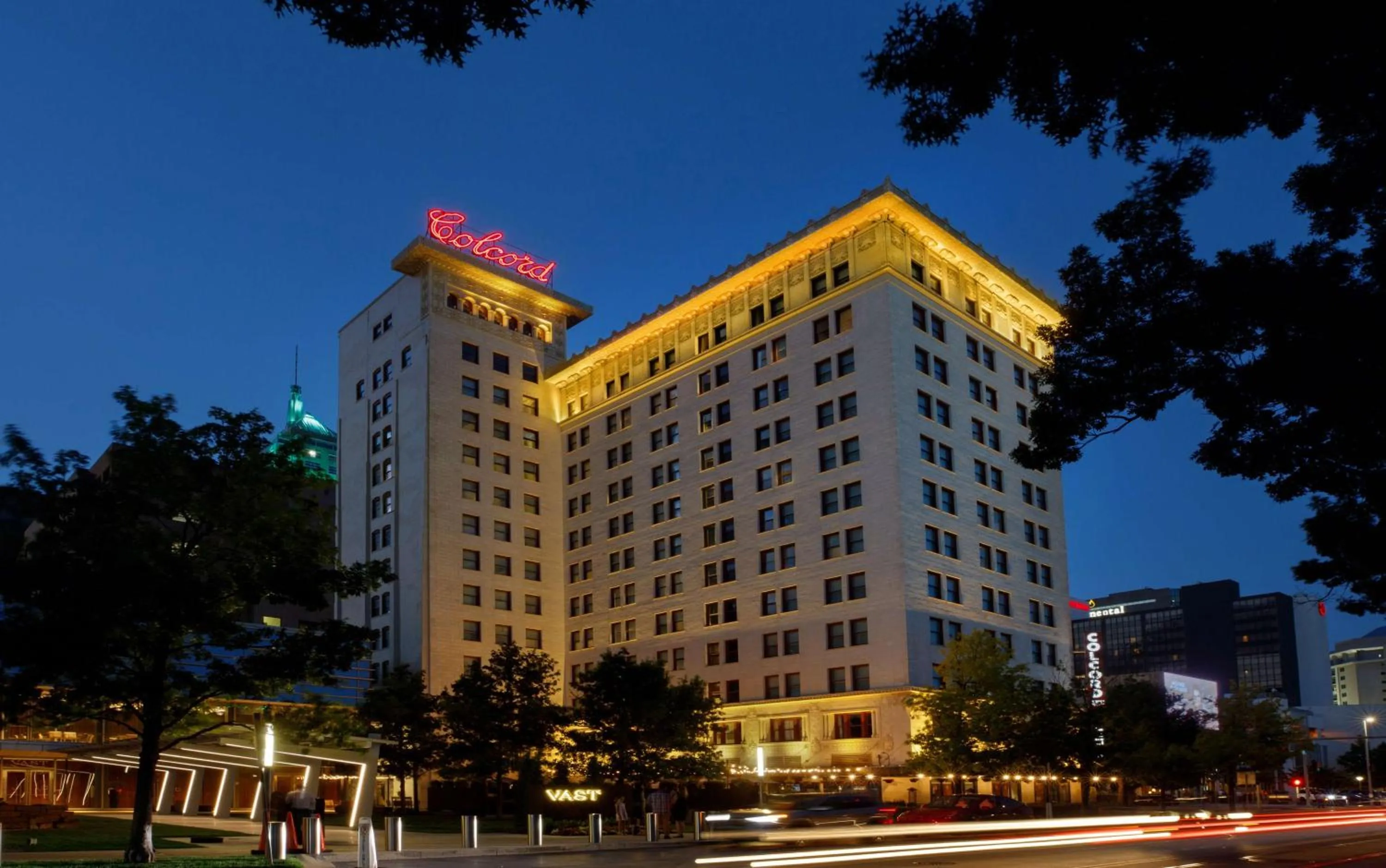 Property building in Colcord Hotel Oklahoma City, Curio Collection by Hilton