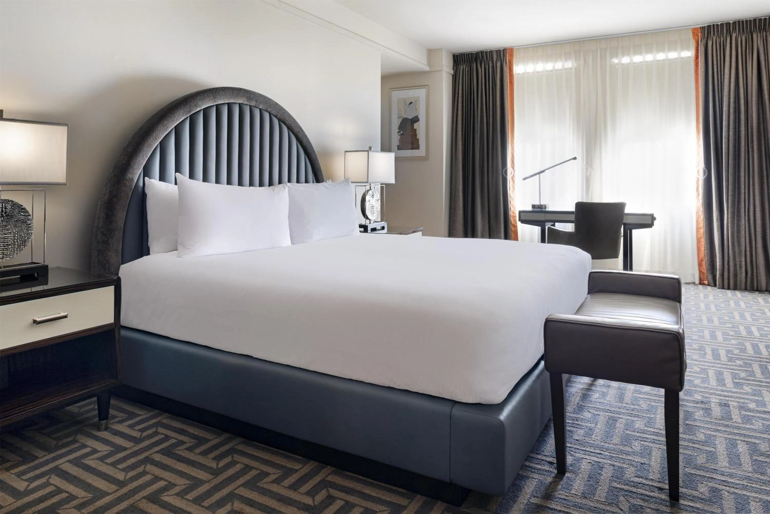 Bed in Colcord Hotel Oklahoma City, Curio Collection by Hilton