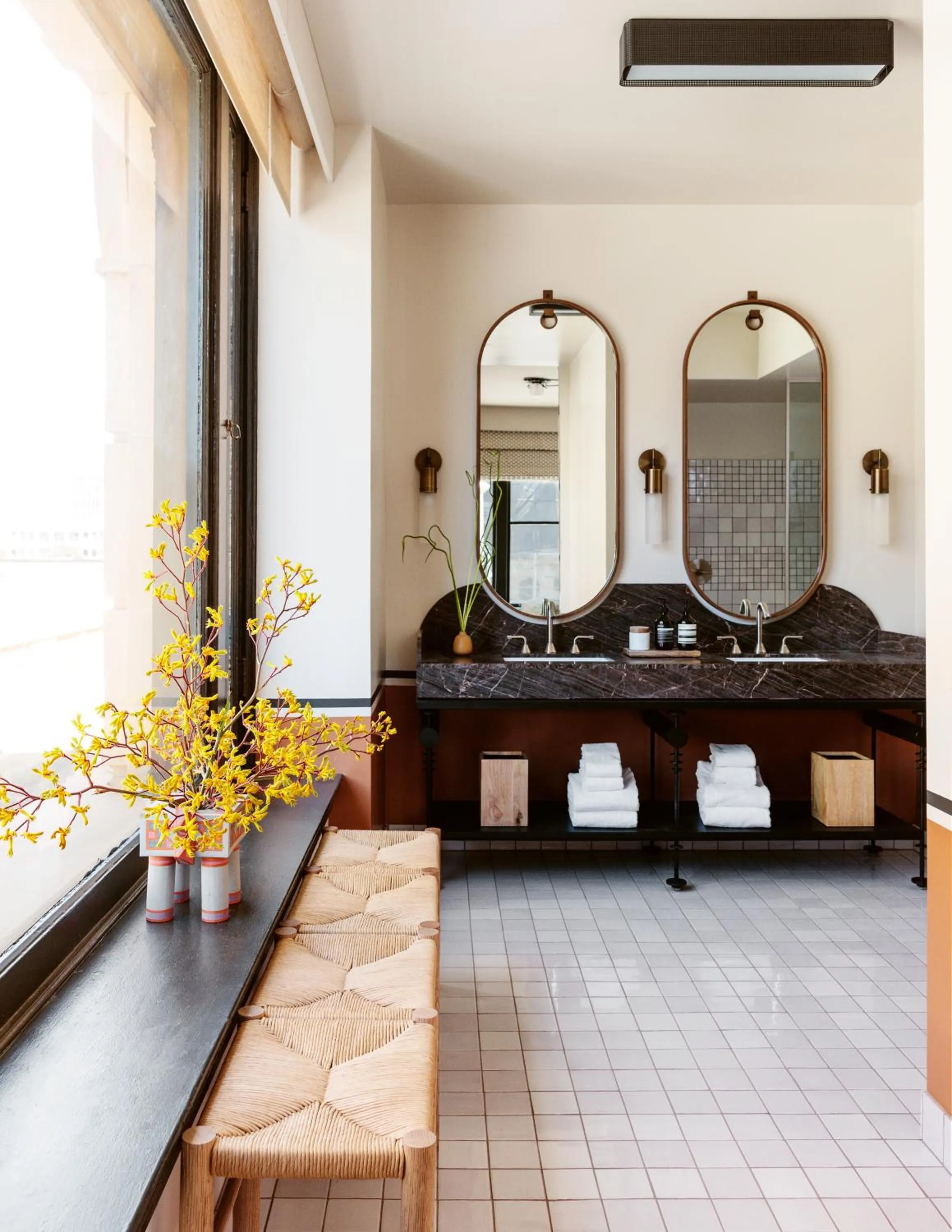 Bathroom in Downtown Los Angeles Proper Hotel, a Member of Design Hotels